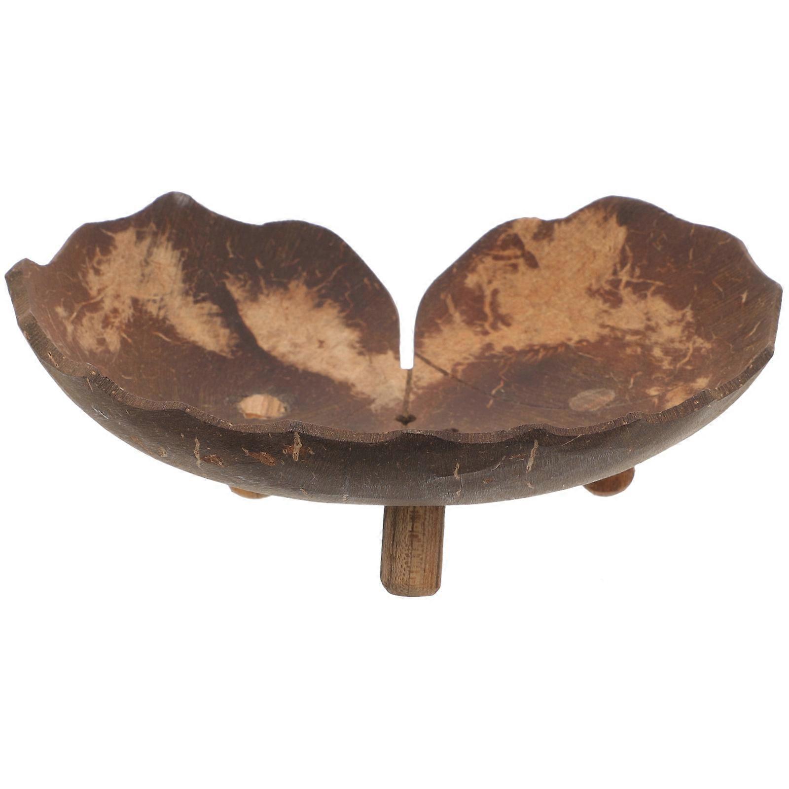 Self-Draining Soap Holder Coconut Shell Bathroom Soap Dish 5Pcs