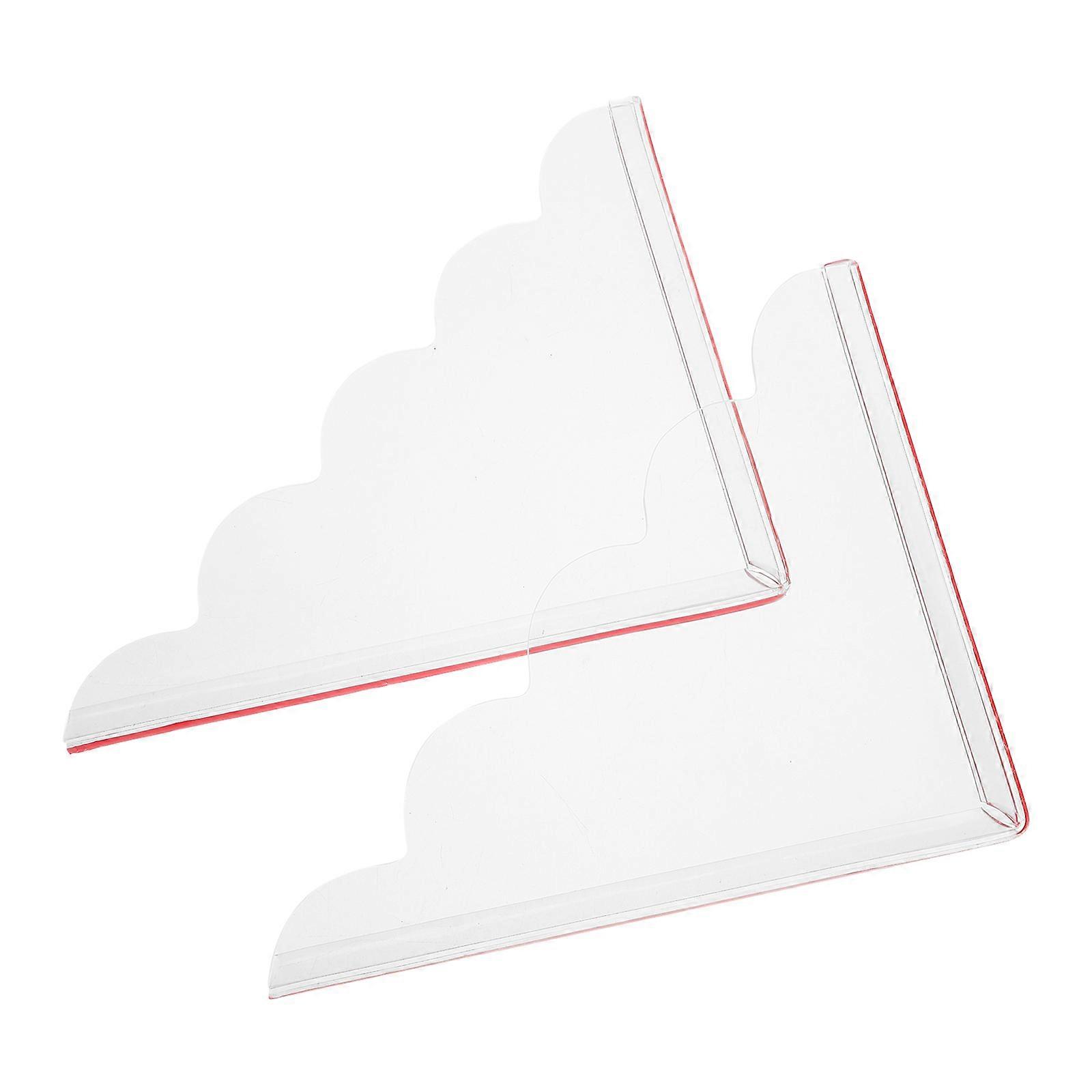 Waterproof Acrylic Splash Guard For Home Use Bathroom Tub Splash Guard 2 Pair Transparent Shape Rectangular