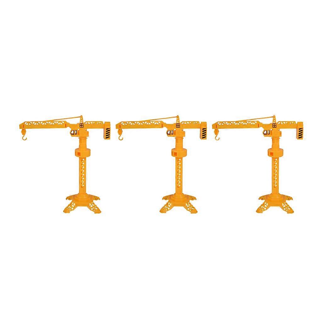 Slewing Cranes Model Plastic Cranes Model for Kids Play 3Pcs Toy