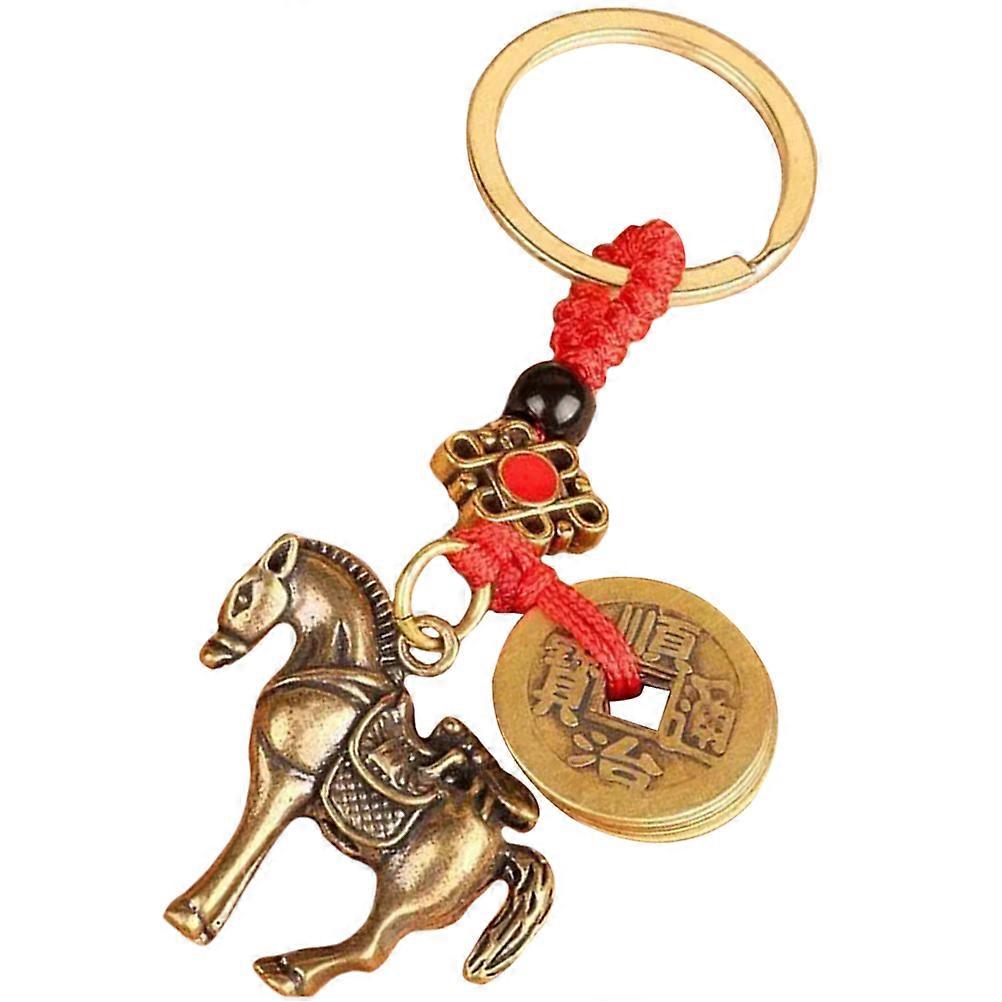 Multi Color Horse Keychain with Keyring for Key Storage 2Pcs Set