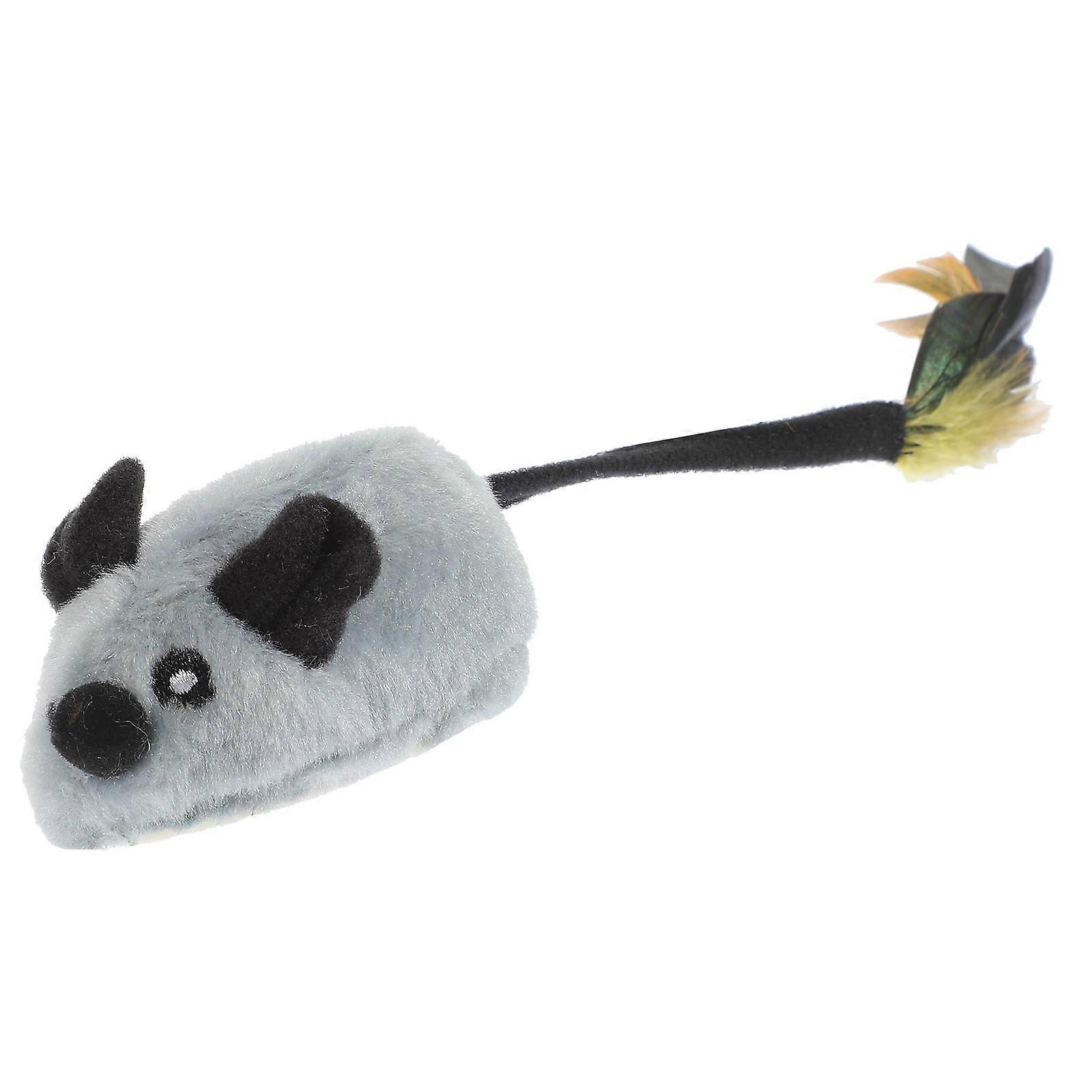 Plush Cat Mouse Toy for Cat Chasing Fun with Automatic Moving 4Pcs