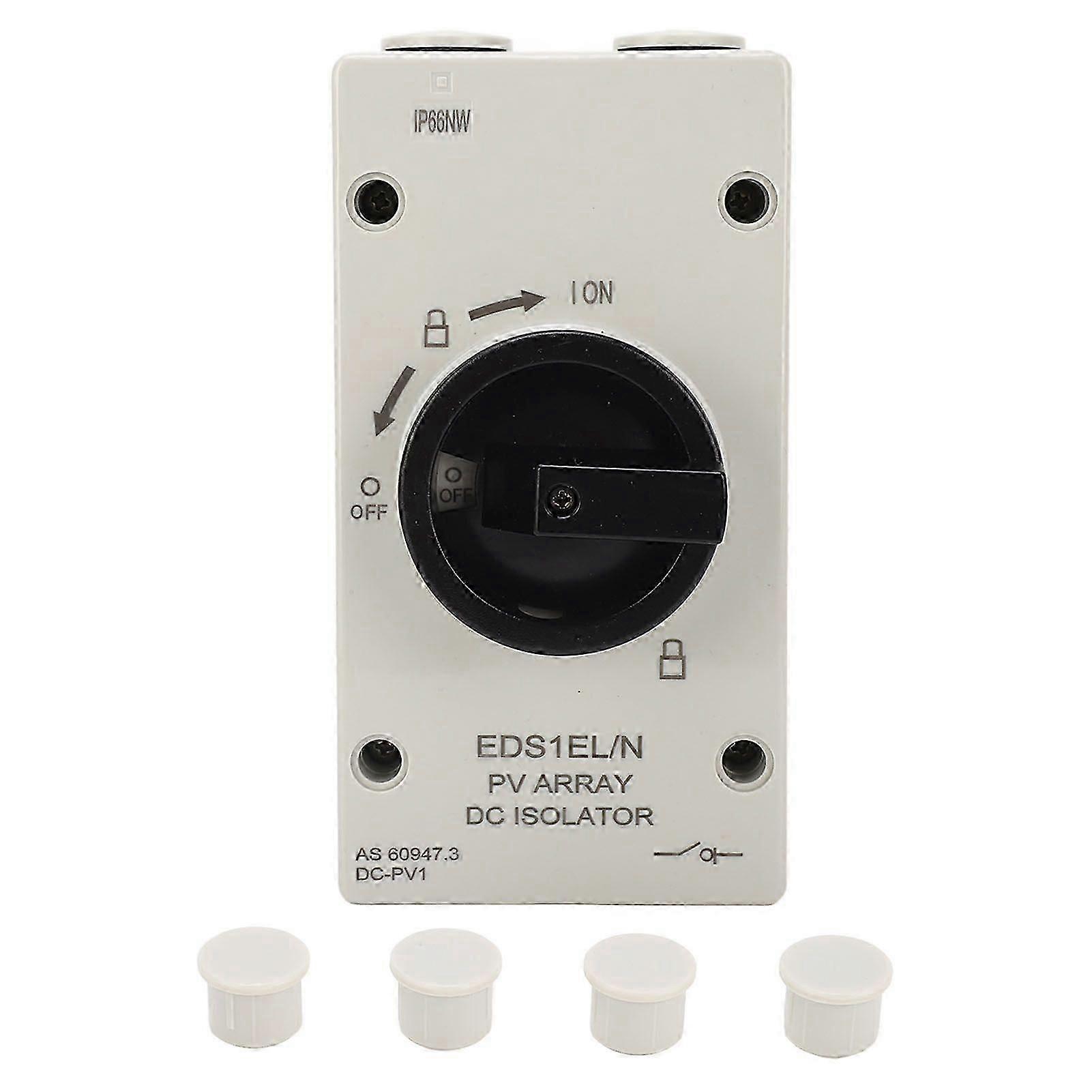 2025 Latest Model PV DC Isolator Switch 32A IP66 Waterproof Flame Retardant