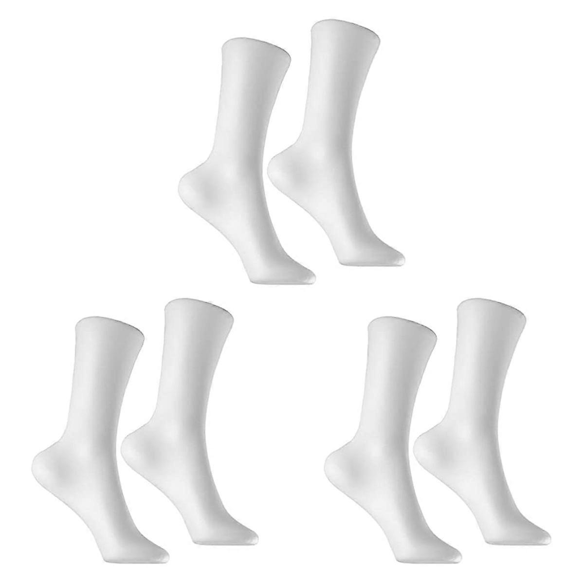 2Pc Mannequin Foot Sock Model Female Foot Sock Display Short Stocking