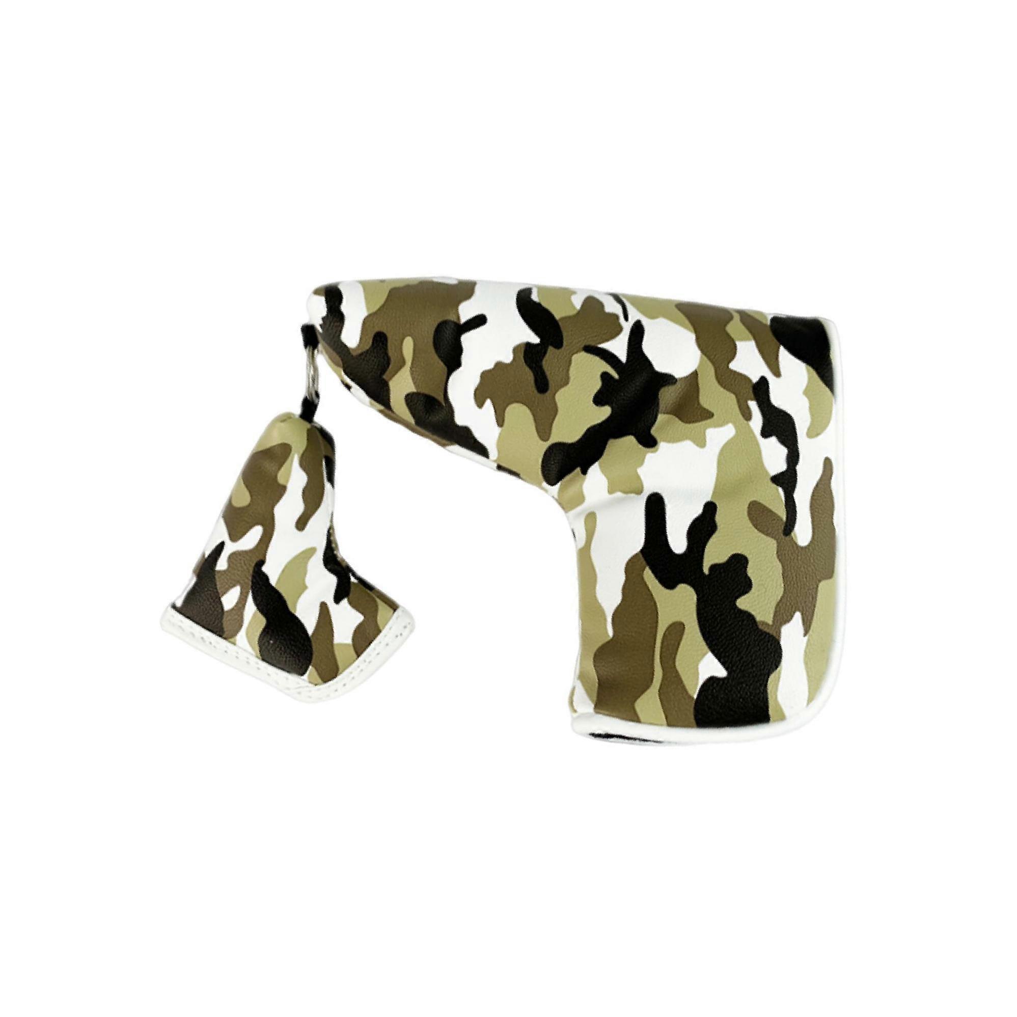 Multi-function Golf Blade Putter Head Cover Headcover Protector Bag Brown