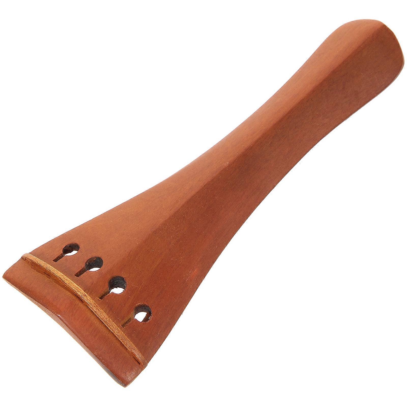 Brown Wooden Violin Tailpiece Replacement for Violin 2Pcs Practical Use