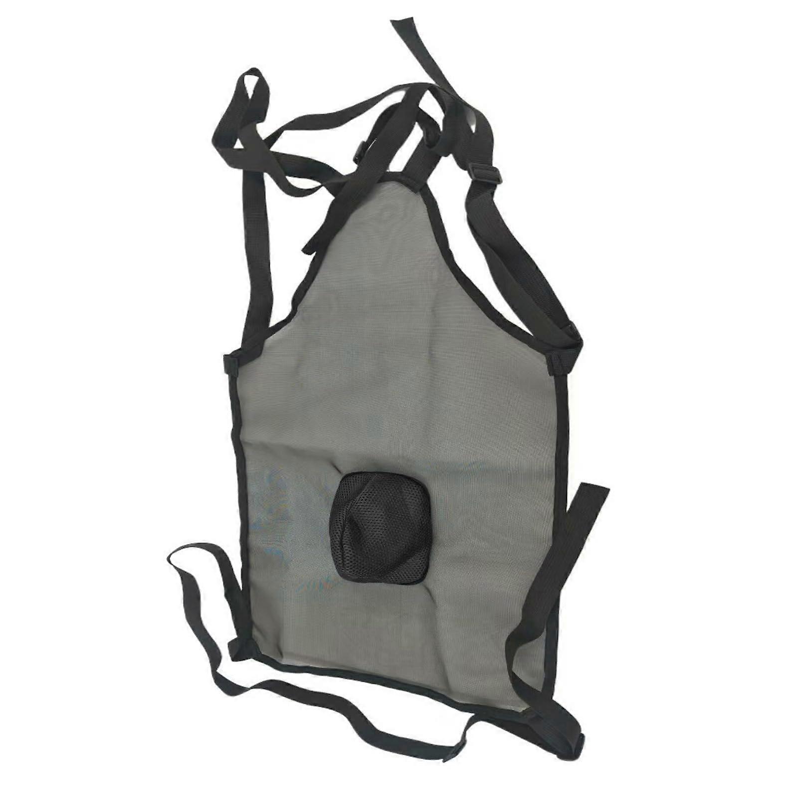 Adjustable AntiMating Skirt For Goats And Sheep | Livestock AntiBreeding Apron With Straps | Mesh Black Fabric