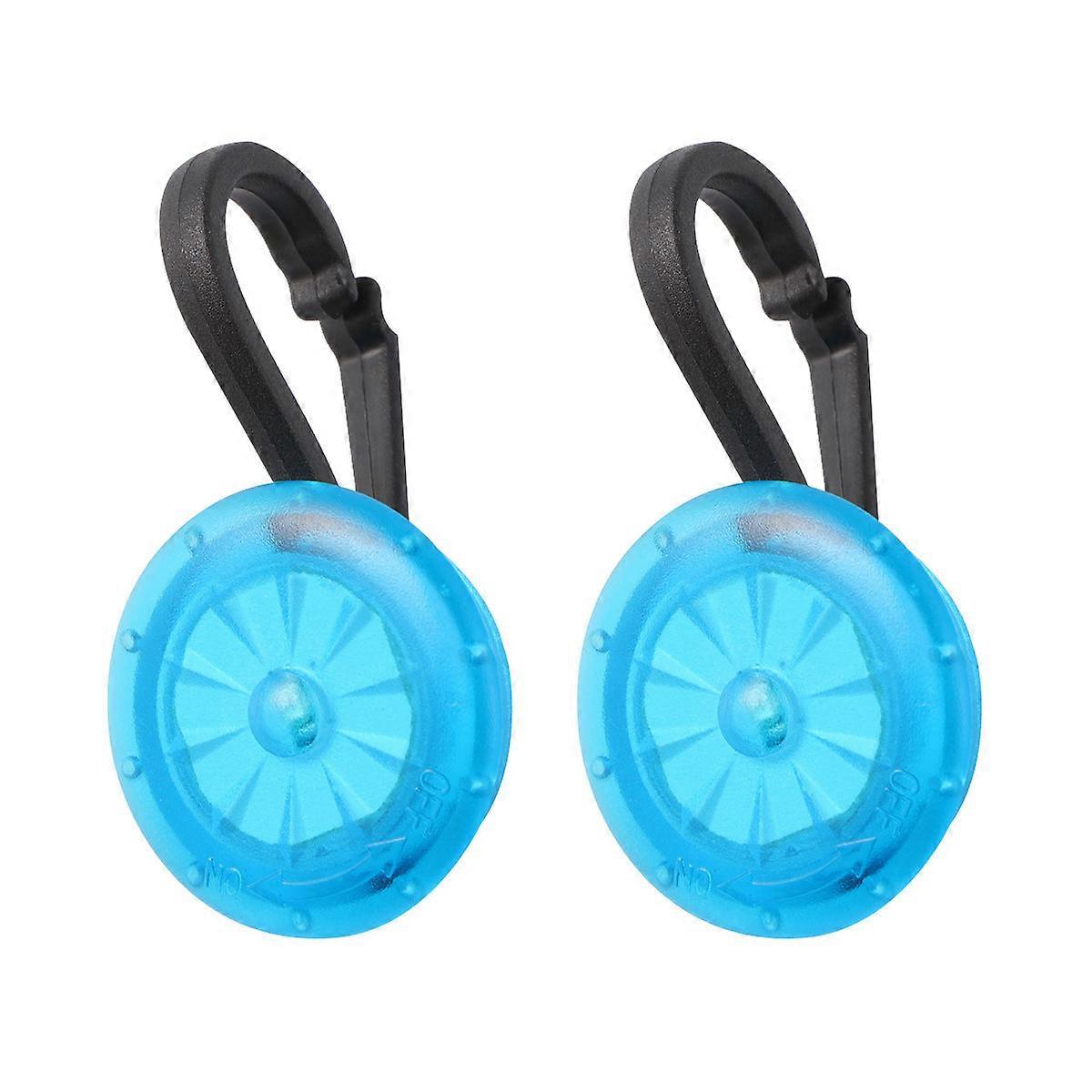 LED Strobe Light Mini Clip on Safety Light for Night Running 4Pcs Blue