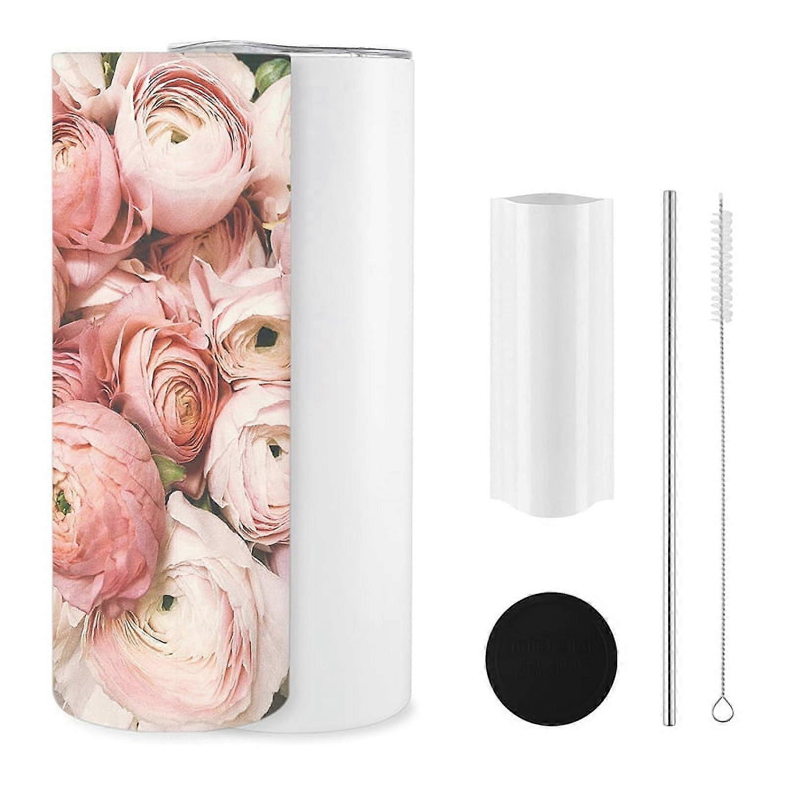 Sublimation Tumbler 20 Oz, Sublimation Blank Tumbler with Lid and Straw for Heat Transfer Projects DIY