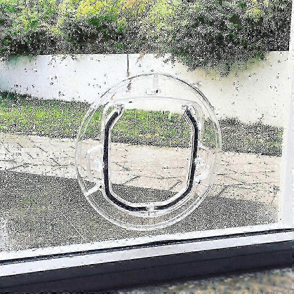 Manual Locking Pet Access Door for Clear Glass, 30x30cm Size