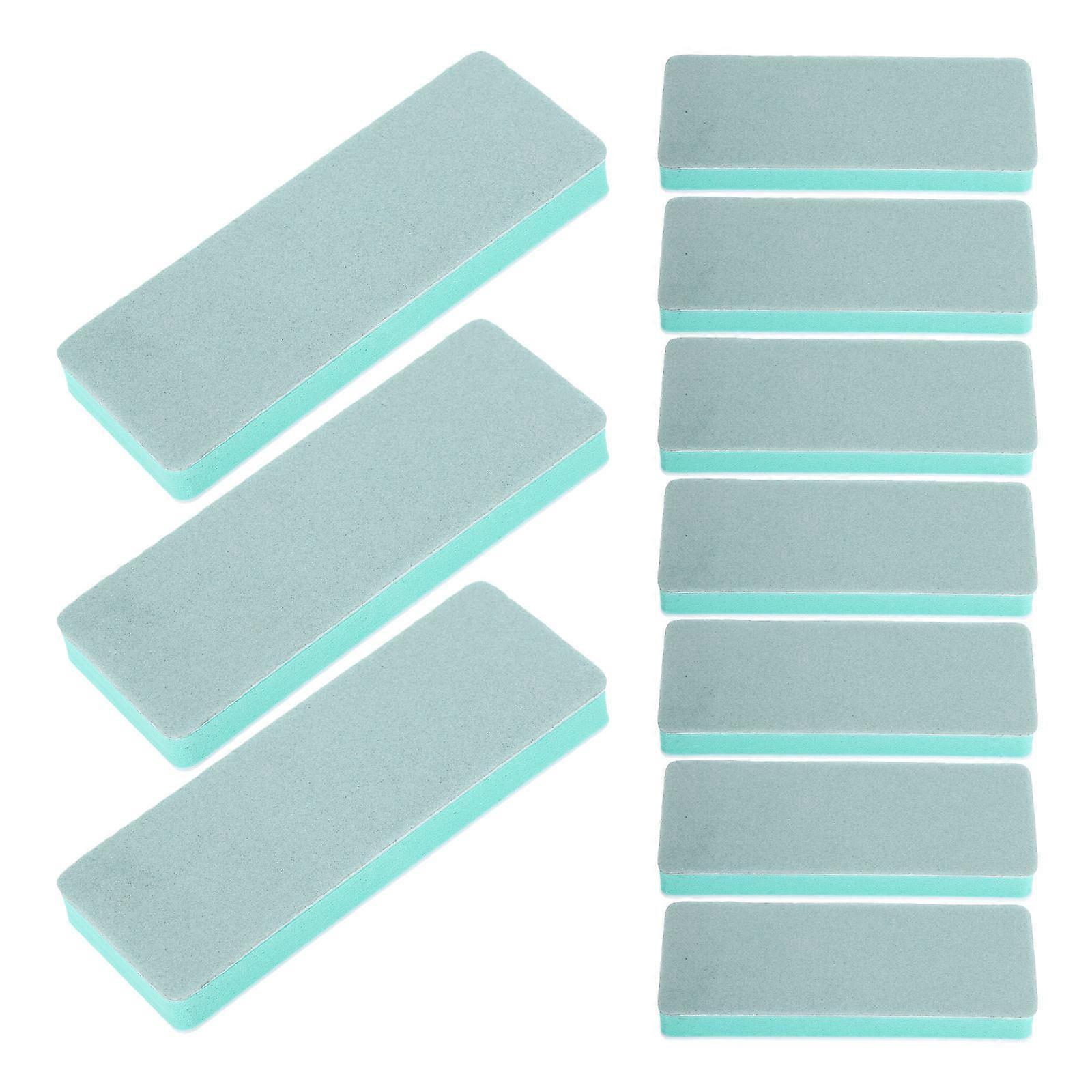 Hand-Held Sanding Block Nail Buffers Bulk Material Polishing 3.5×1.3×0.4in 10Set