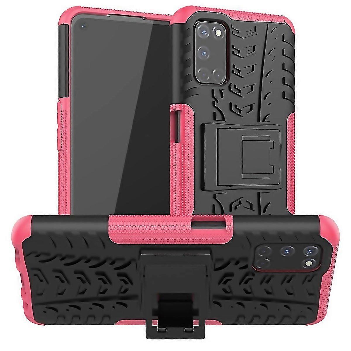 Tire Texture Shockproof Tpupc Protective Case With Holder  Oppo A52 A72