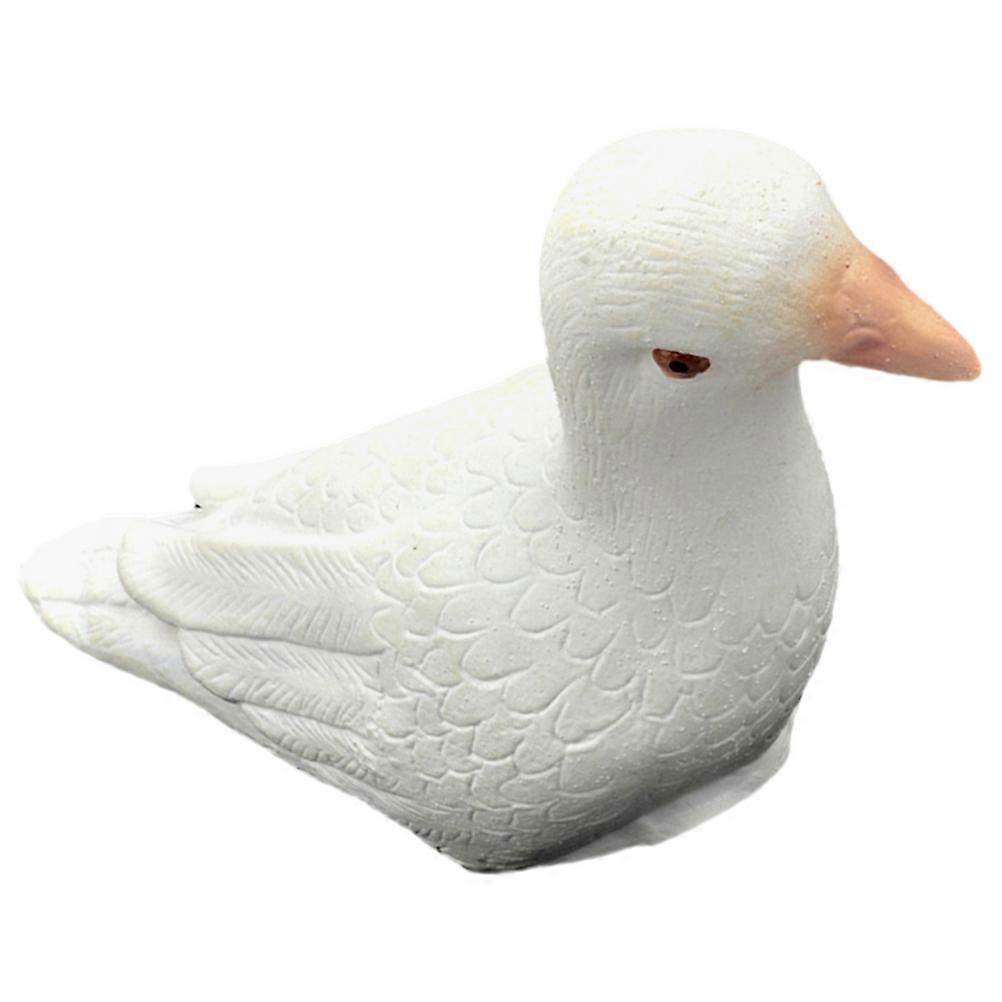 Performance Trick Props Artificial Pigeon Rubber Dove Statue 4Pcs White
