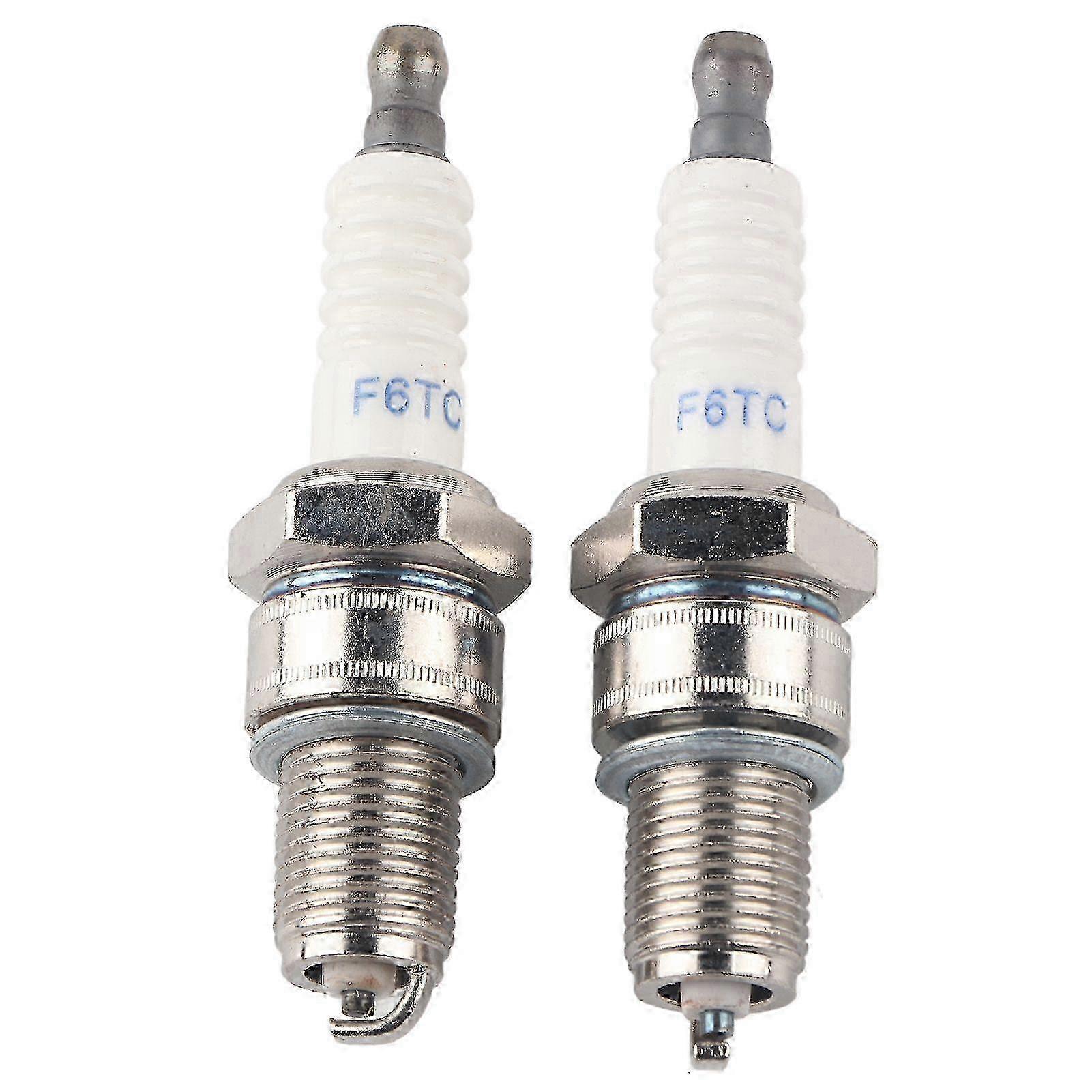 2PCS Spark Plug Replacement F6RTC for MTD 95110292 75110292 Torch Engine 131039 Lawn Mower miao7
