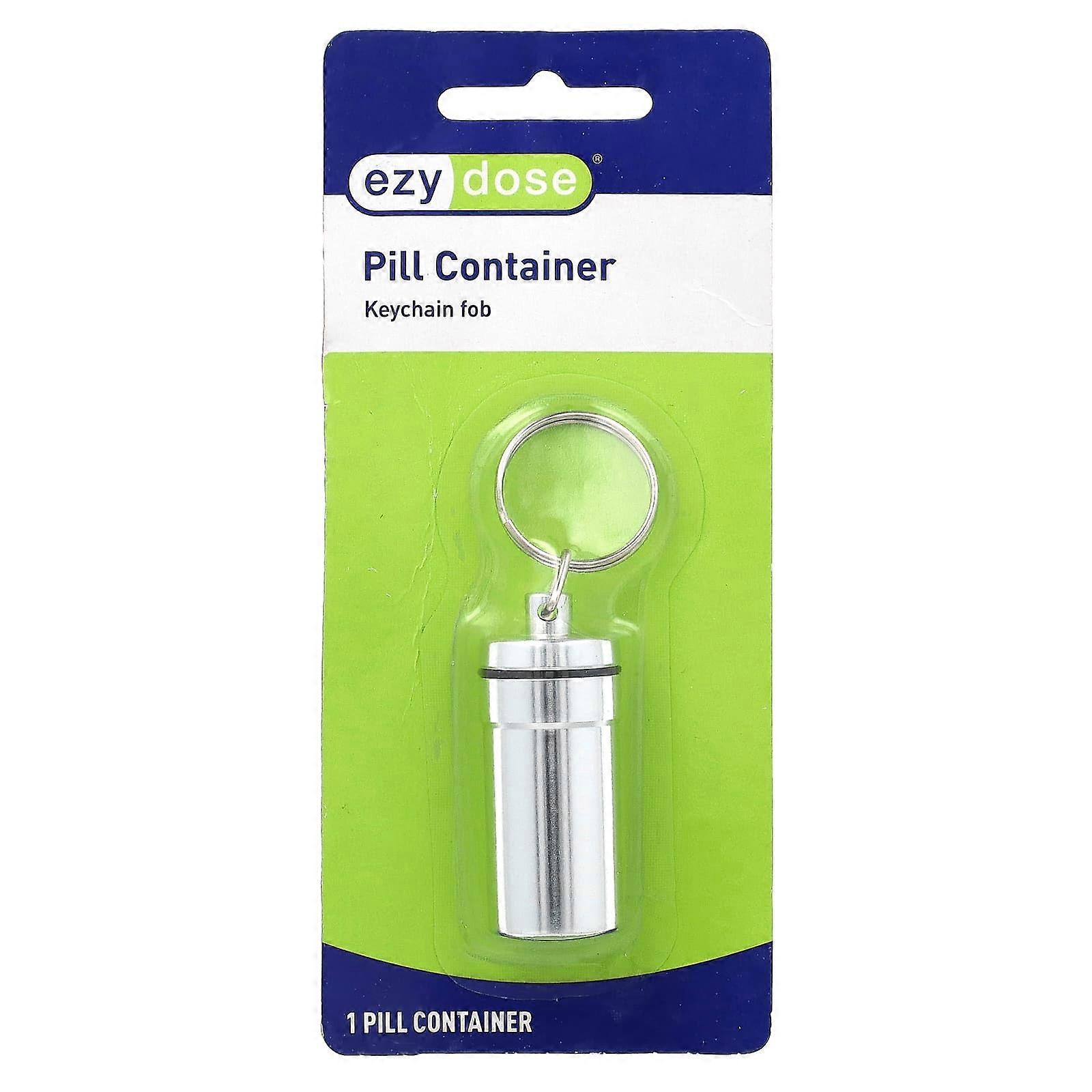 Pill Container, Keychain Fob , 1 Count