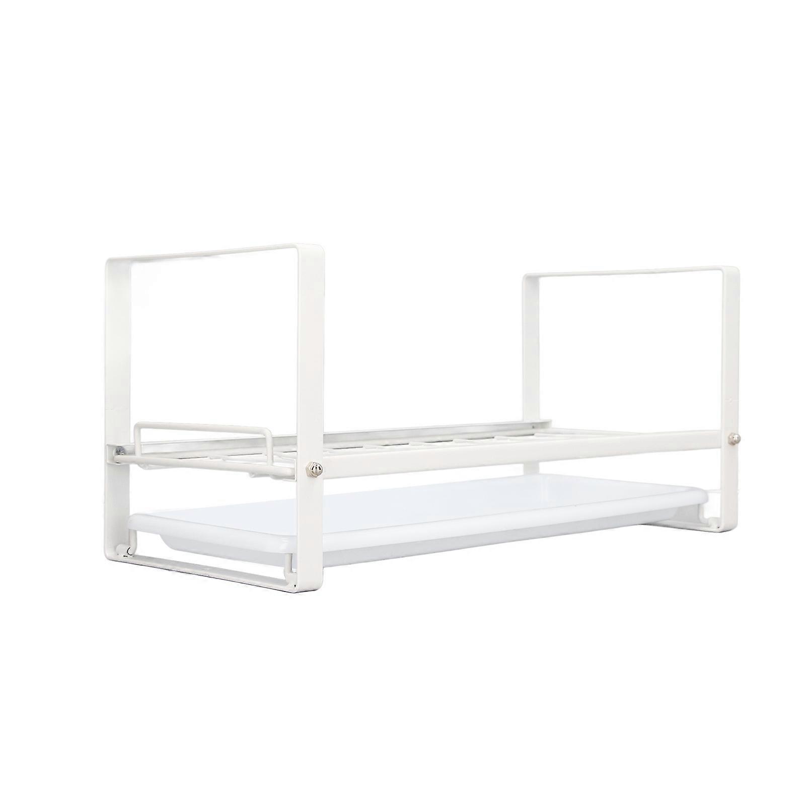 Rustproof White Kitchen Cabinet Shelf Rack for Bowls & Plates
