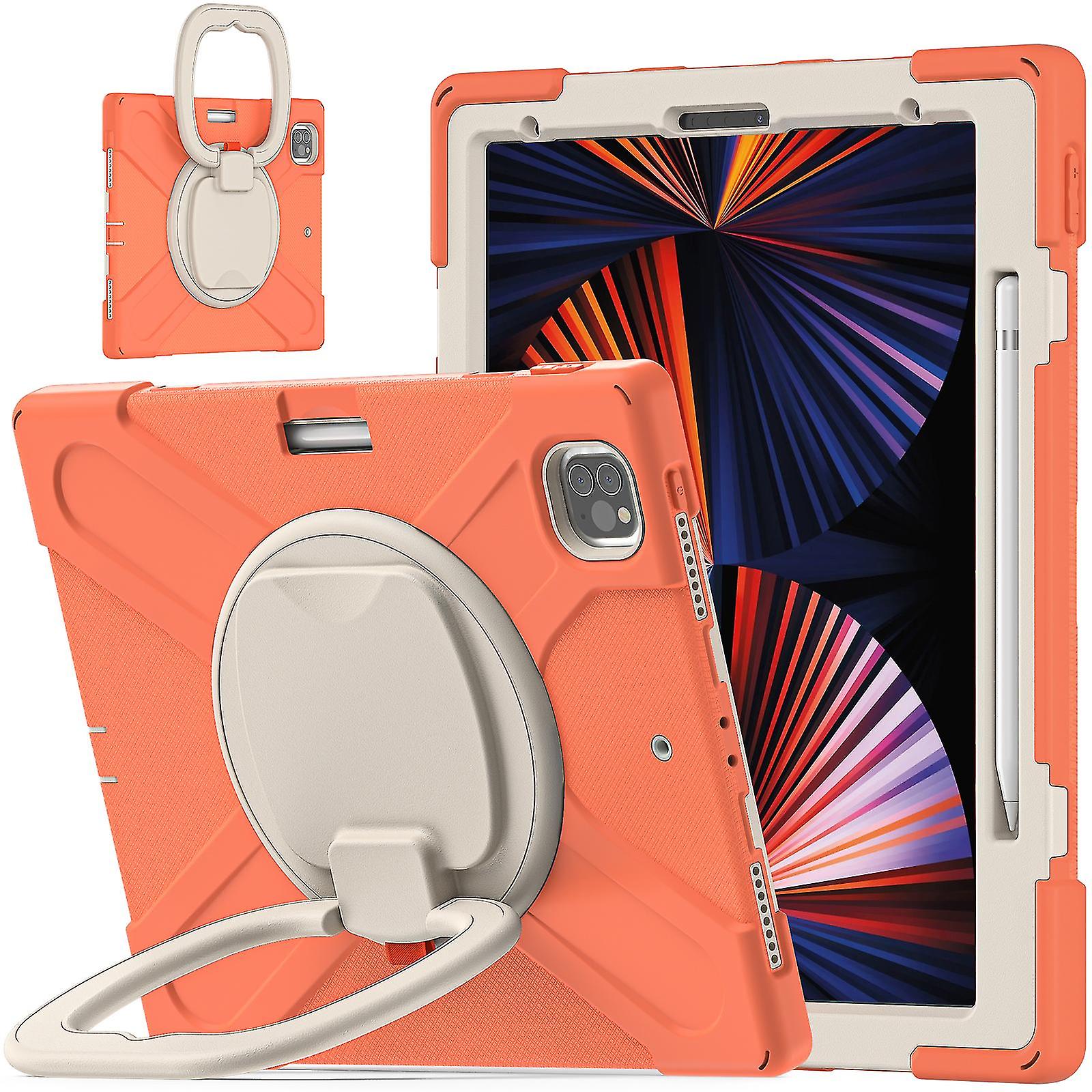 Case For Ipad Pro 12.9 Inch 2021 With Rotating Stand, Shockproof, Camera Protection