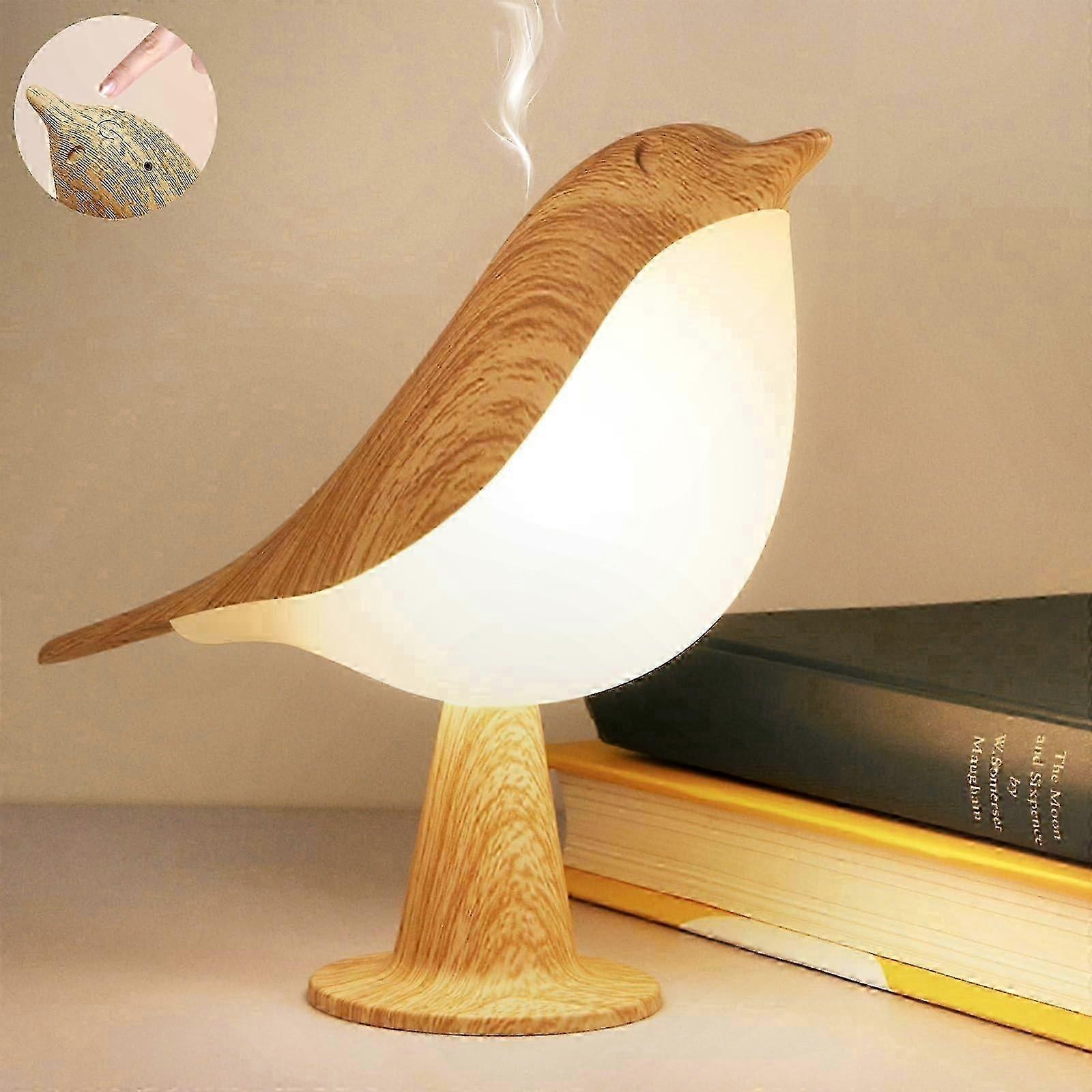Customizable Brightness LED Night Light with Aroma Diffuser, Bird Design for Bedroom and Indoor Outdoor Decoration