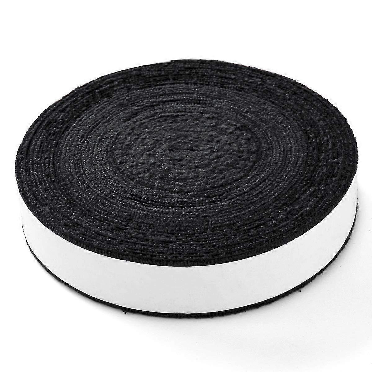 Grip Tape for Tennis Racket, Self-Adhesive Non-Slip Anti-Sweat Badminton Grip Tape, Black, Compatible with Squash and Racketball