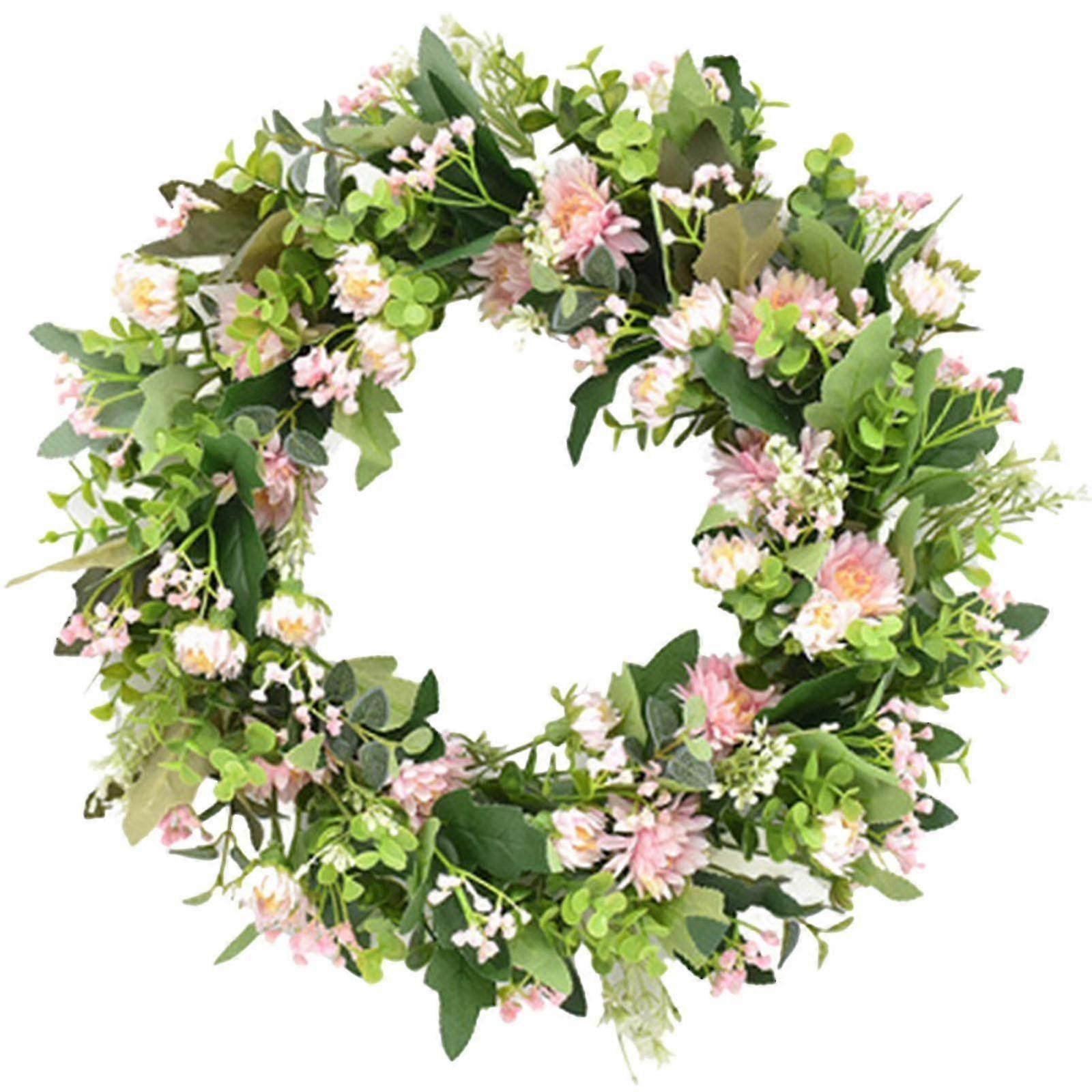 Simulation Easter Eggs Wreath Wall Hanging Door Hanging Decoration