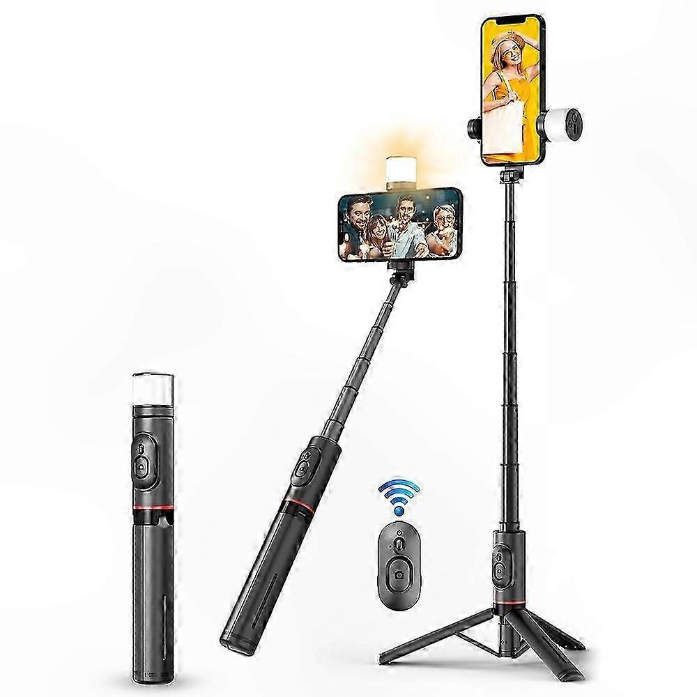 Rotatable Fill Light Tripod with Bluetooth Remote for Selfie Stick
