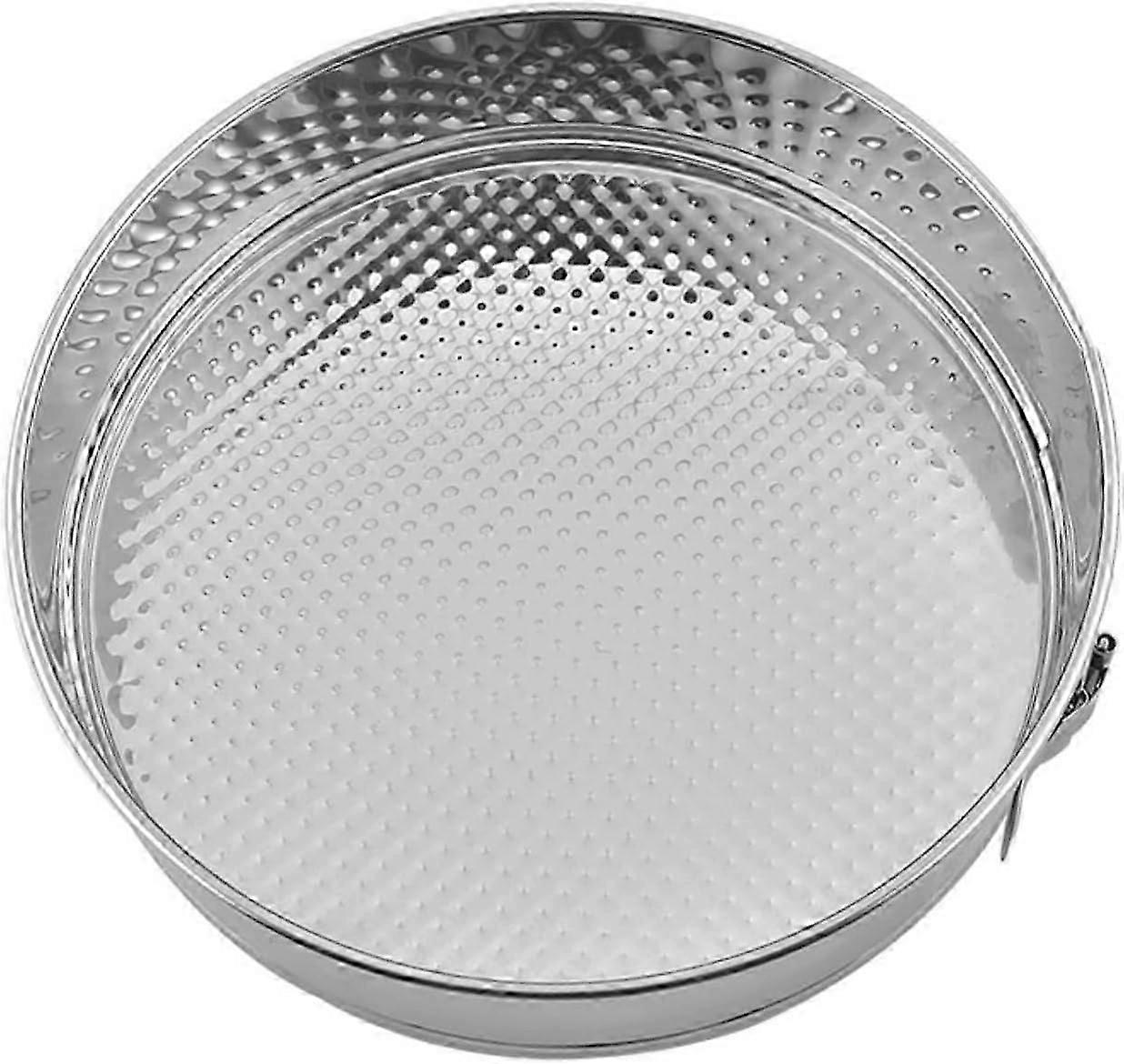 18 cm Round Non-Stick Stainless Steel Springform Cake Tin with Removable Base for Easy Baking and Cleaning