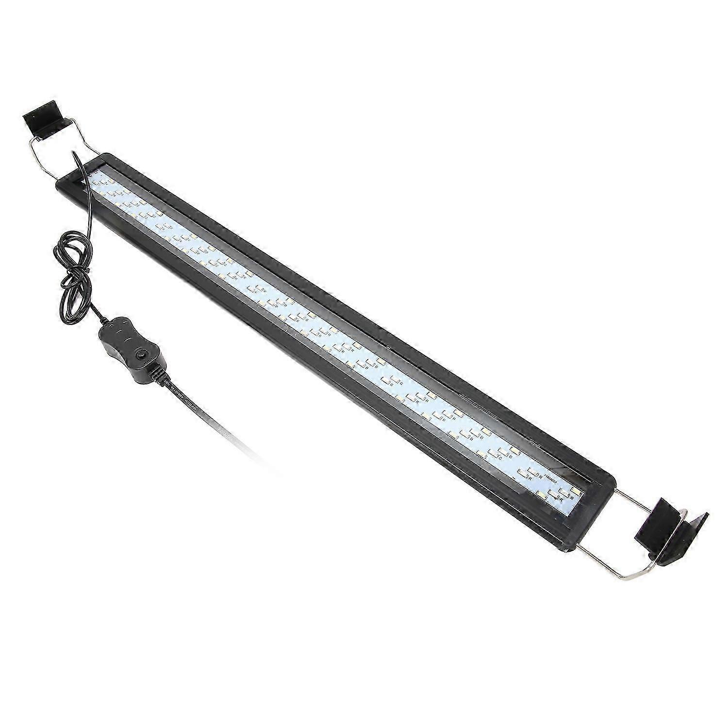 LED Aquarium Light 4 Rows Beads 3 Color Modes Splash Proof Heat Dissipation Extendable Bracket Light