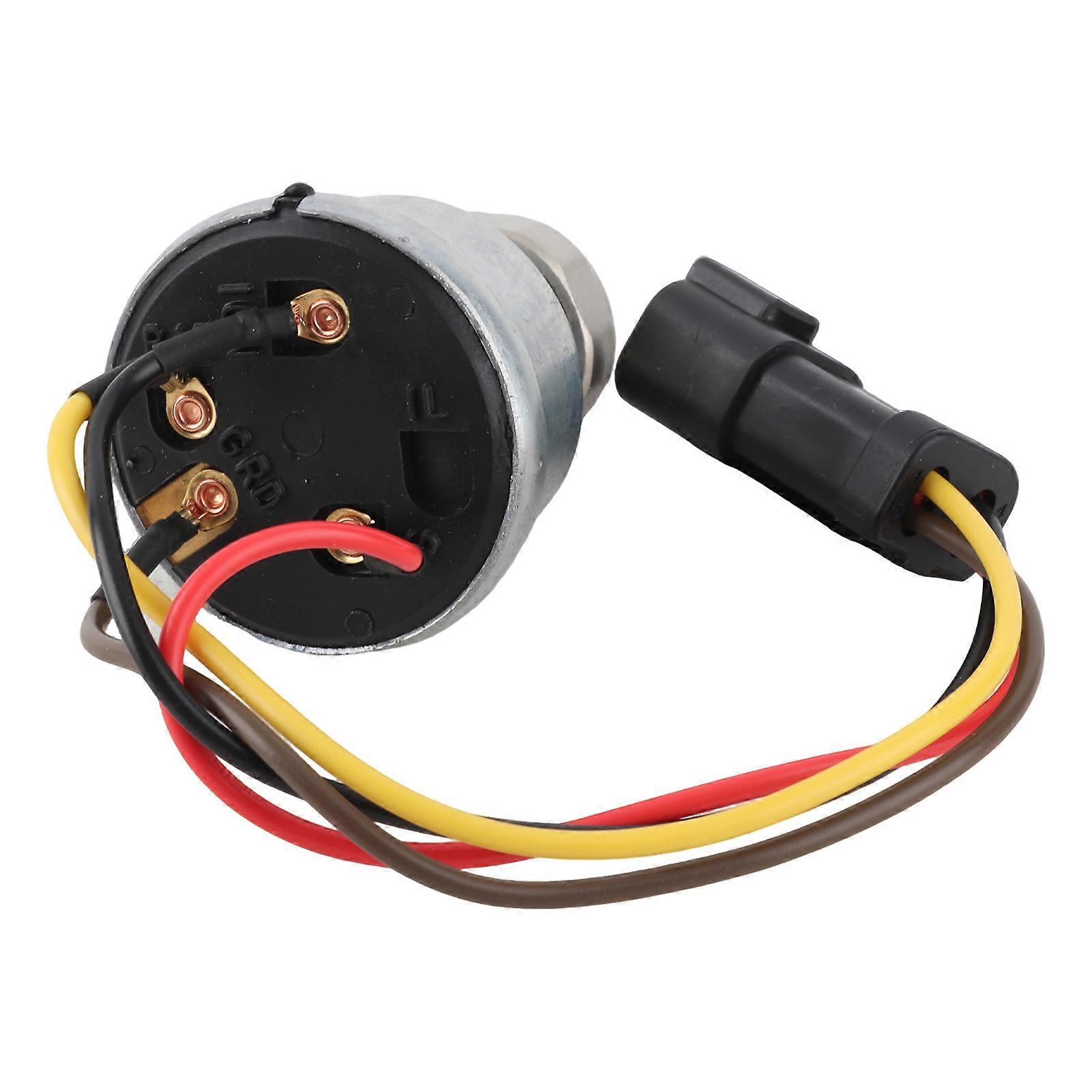 Ignition Switch with 2 Keys High Sensitivity Aluminium Alloy 110‑7887 for Caterpillar 906H 906H2 906K 906M 