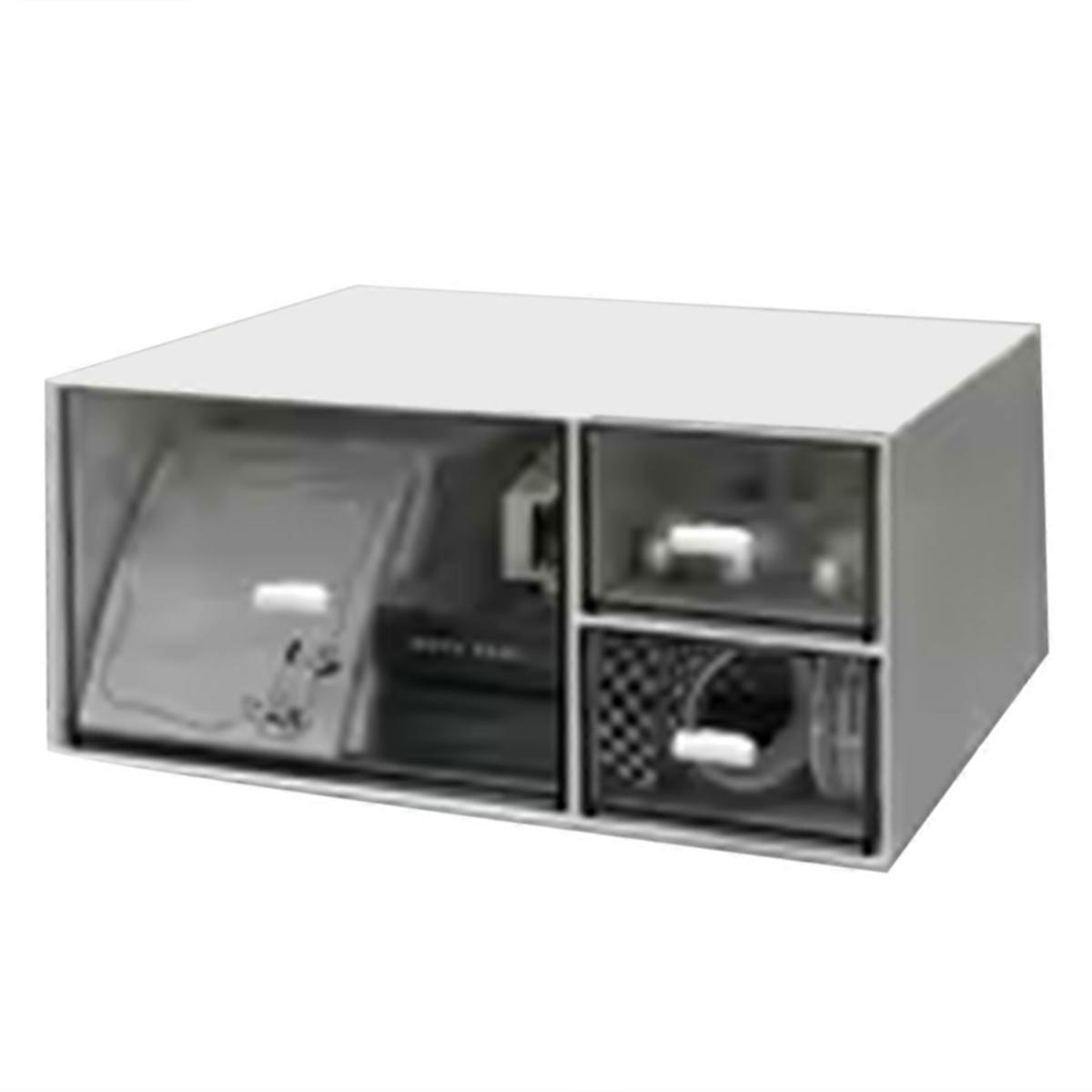 Simple Desktop Organizer Small Transparent Plastic B