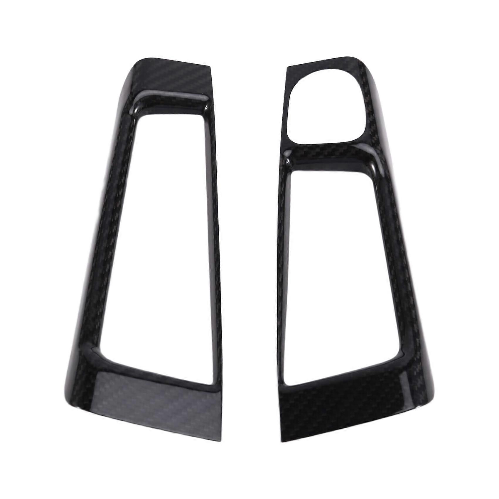 Carbon Fiber Car Rearview Mirror Adjustment Window Button Switch Sticker for Fiat 500 Abarth 595 695 LHD