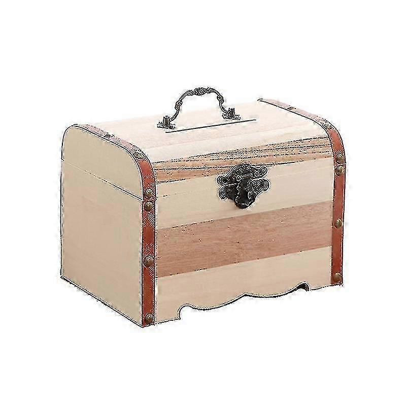 1pcs Wooden Bank Box