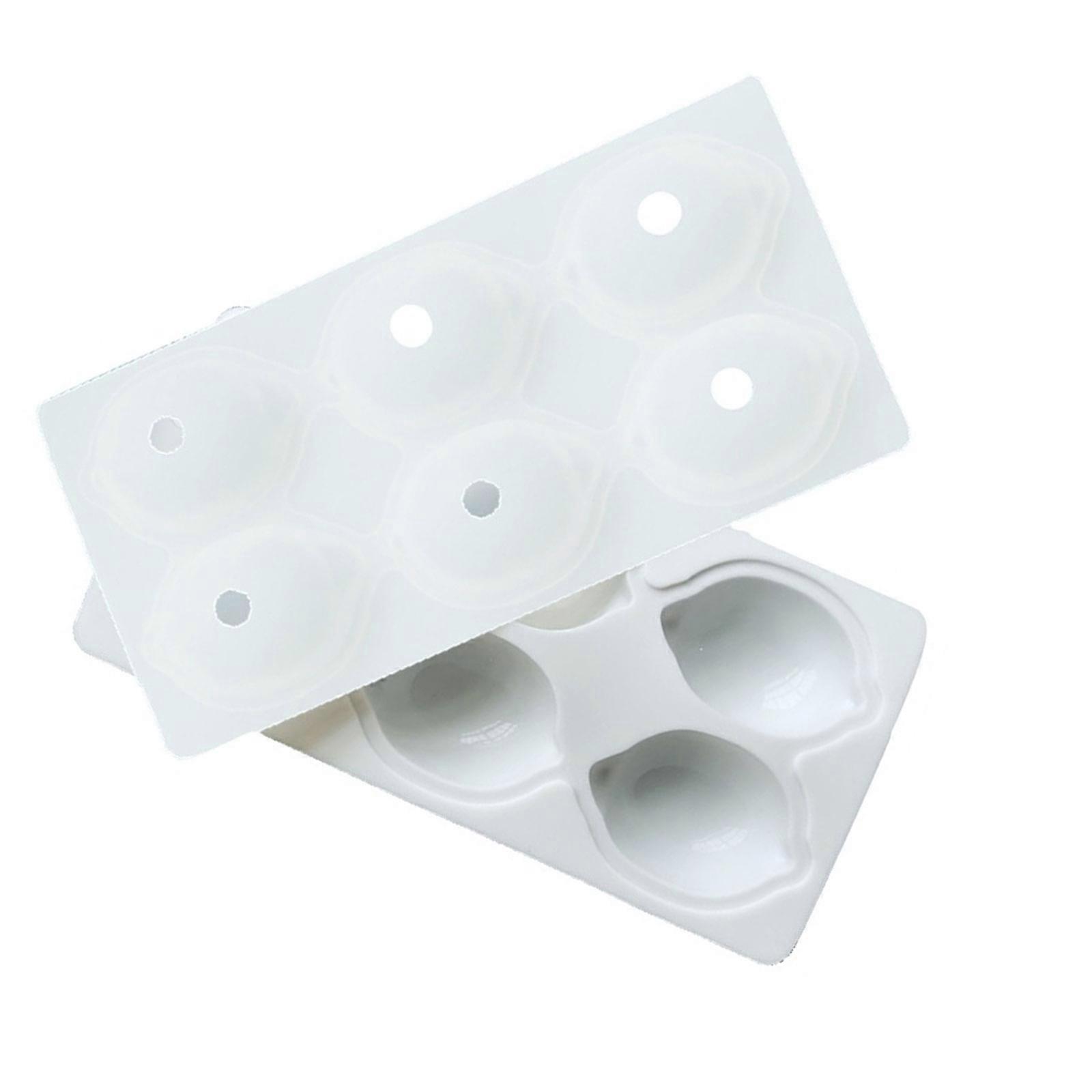 Reusable 6 Cavity Dessert Molds Flexible Silicones Cake Pan For Lemon Shape Jelly Mousse And Ice Cream Creation Multicolor