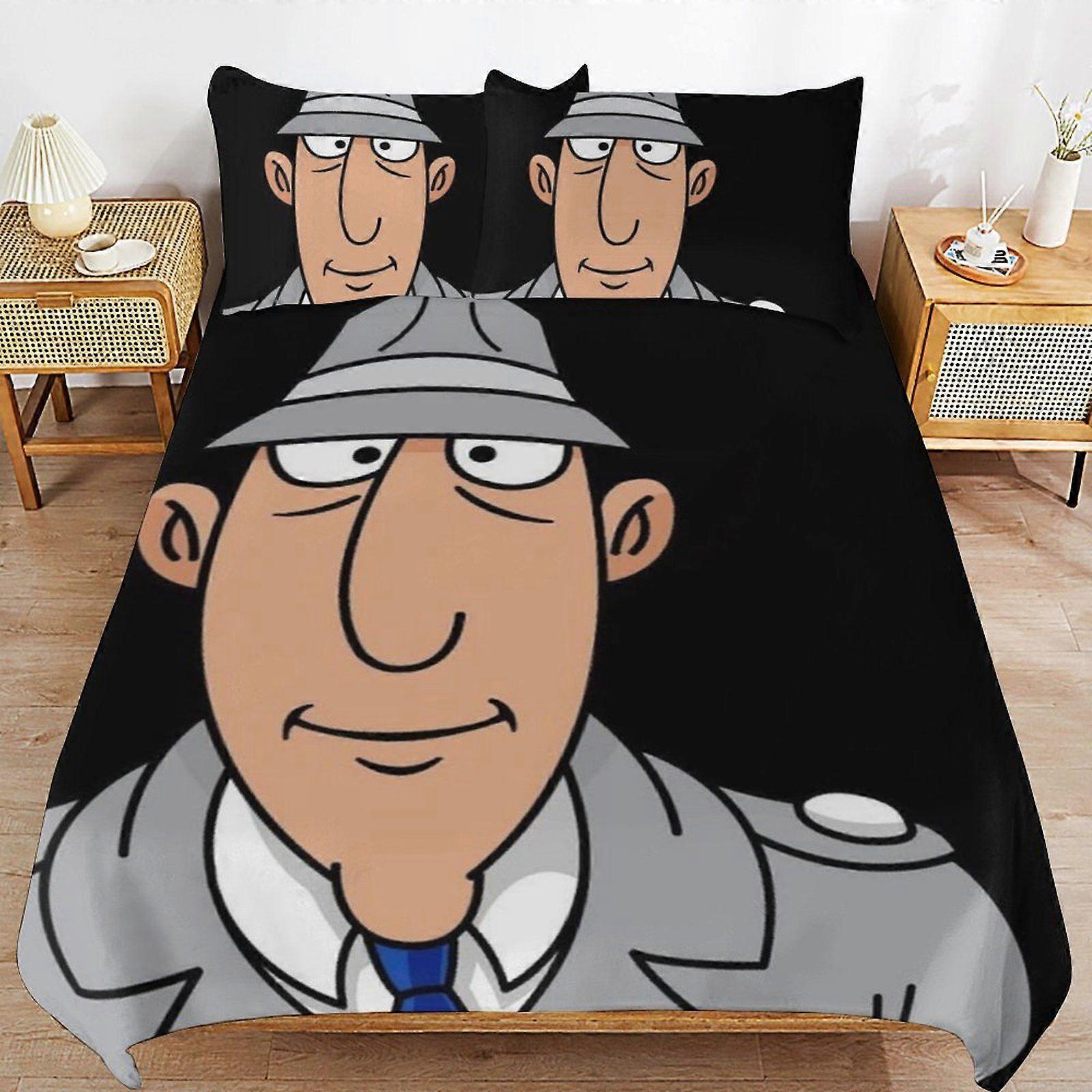 e299 Inspector Gadget Luxury Handling Daily Rest Machine Friendly Touch Durable Zip Duvet Cover Sets Performance a299