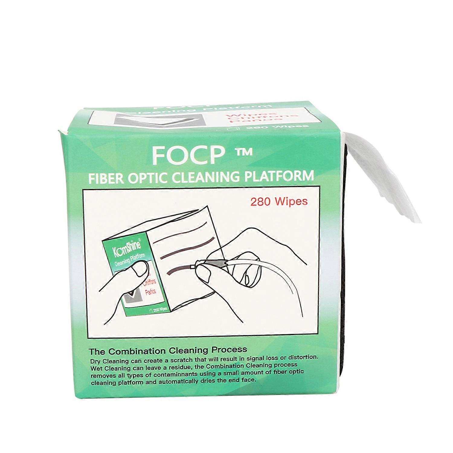 280Pcs/Box Single Layer Fiber Wiper with Clear Breakpoints in One Box for Various Connectors Cleanin