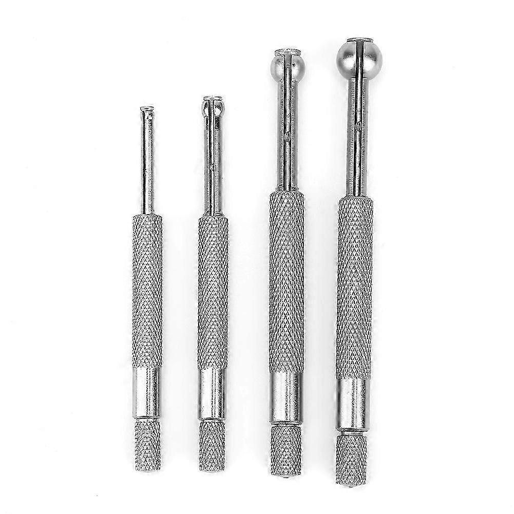 Qukaim Ball Type Telescopic Gauge 4pcs Adjustable Ball Type Telescopic Hole Bore Gauge, Manganese Steel, Inner Diameter Measurement Tool, 3-1m Range