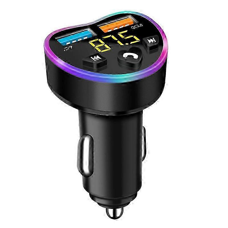 Car MP3 Player Wireless Bluetooth-compatible Transmitter FM Dual USB Hands Free