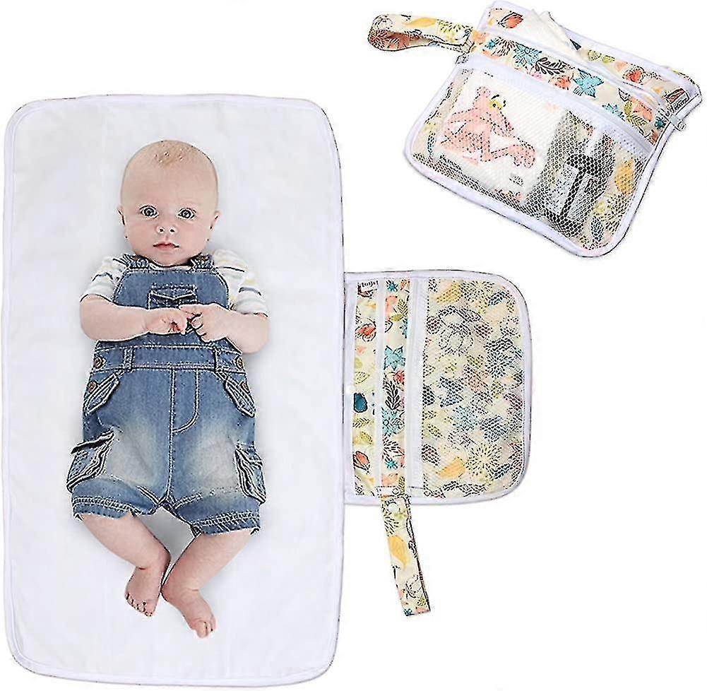Changing Mat For On The Go, Portable Changing Mat, Diaper Mat With Pockets