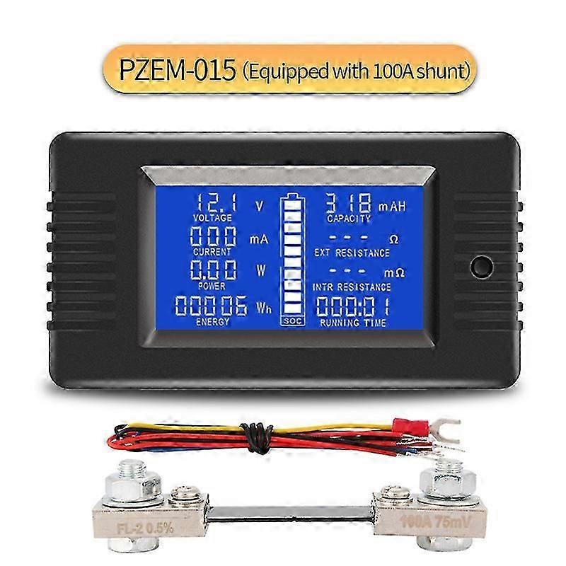 Digital DC 0-200V 300A Voltmeter Ammeter Car Battery Tester Capacity resistance Voltage Current Meter monitor 12v 24v 48v 96v