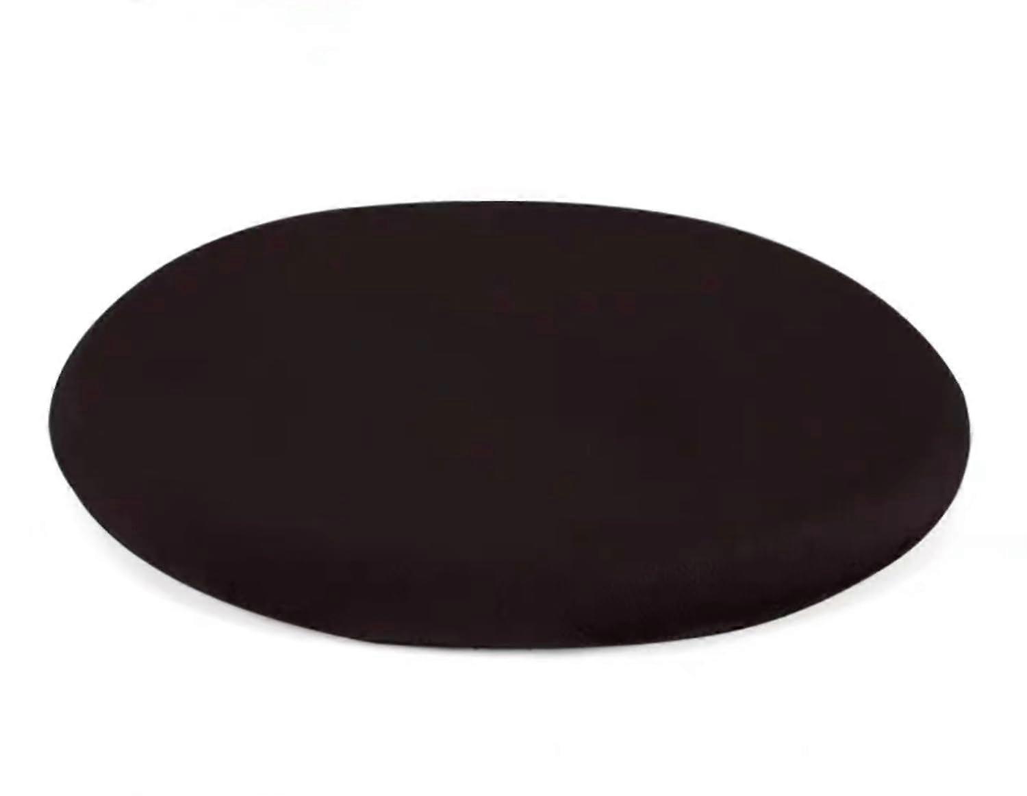 Round Stool Memory Foam Cushion For Chair 28cm Diameter 3cm Thick Black