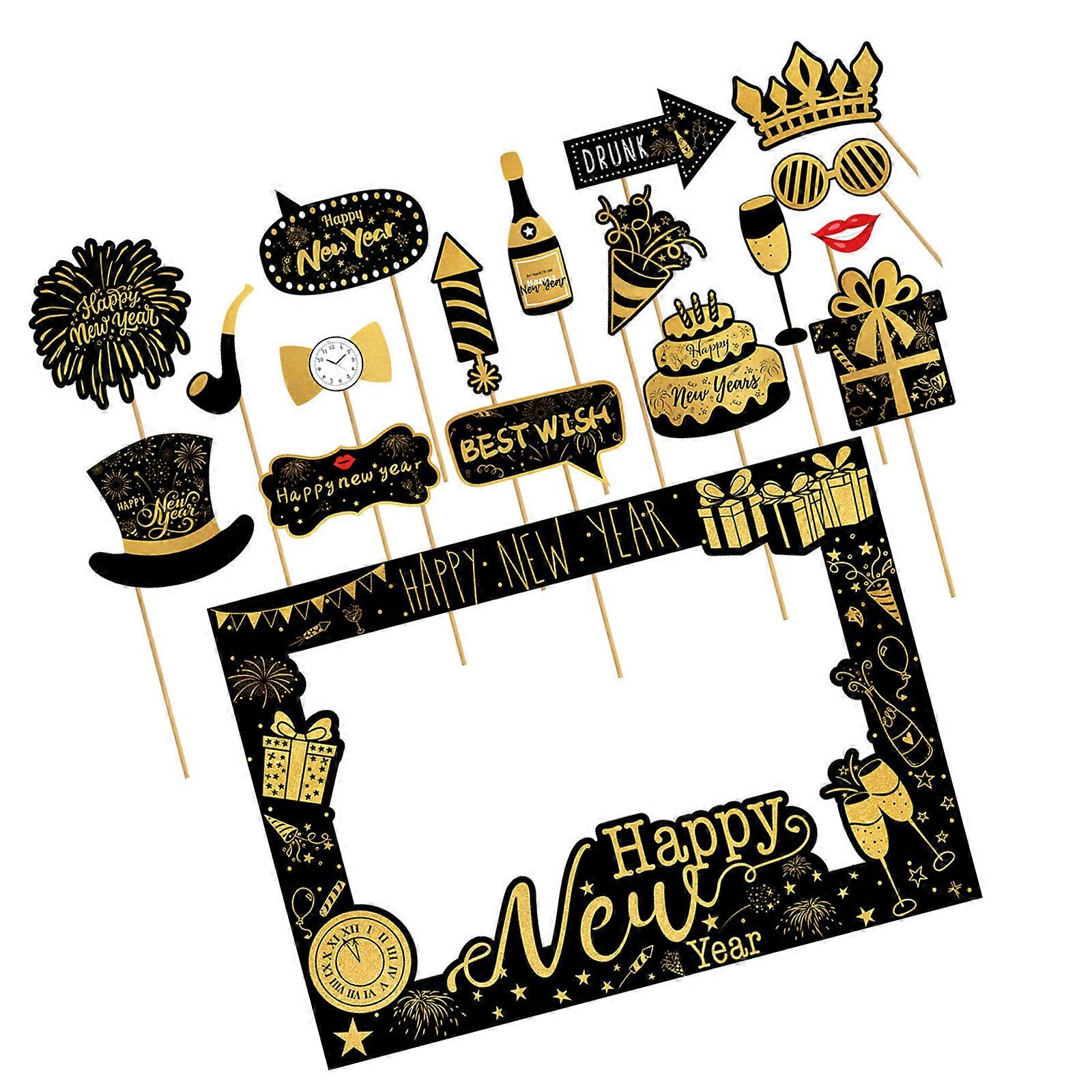 Enhances Your 2025 New Year Celebration With These Easy To Hold Photo Property For Home And Office Festivities Multicolor