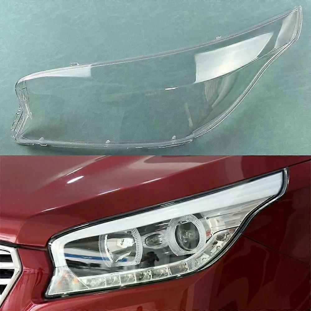 For Hyundai Santa Fe 2015-2017 Front Headlamp Cover Lamp Shade Headlight Shell Lens Plexiglass Replace Original Lampshade