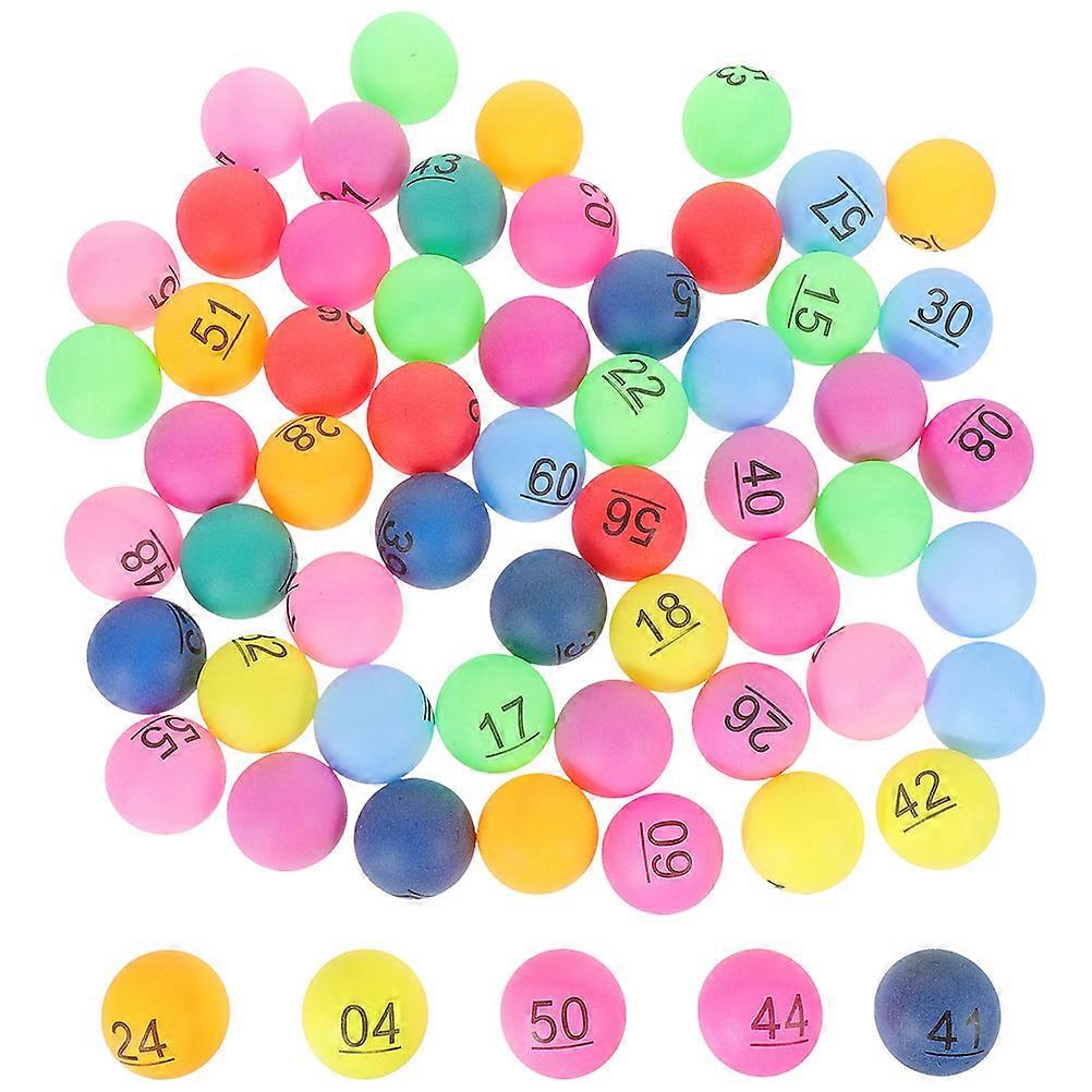 Colored Plastic Draw Balls for Fair Prize Draw Game Event 70Pcs