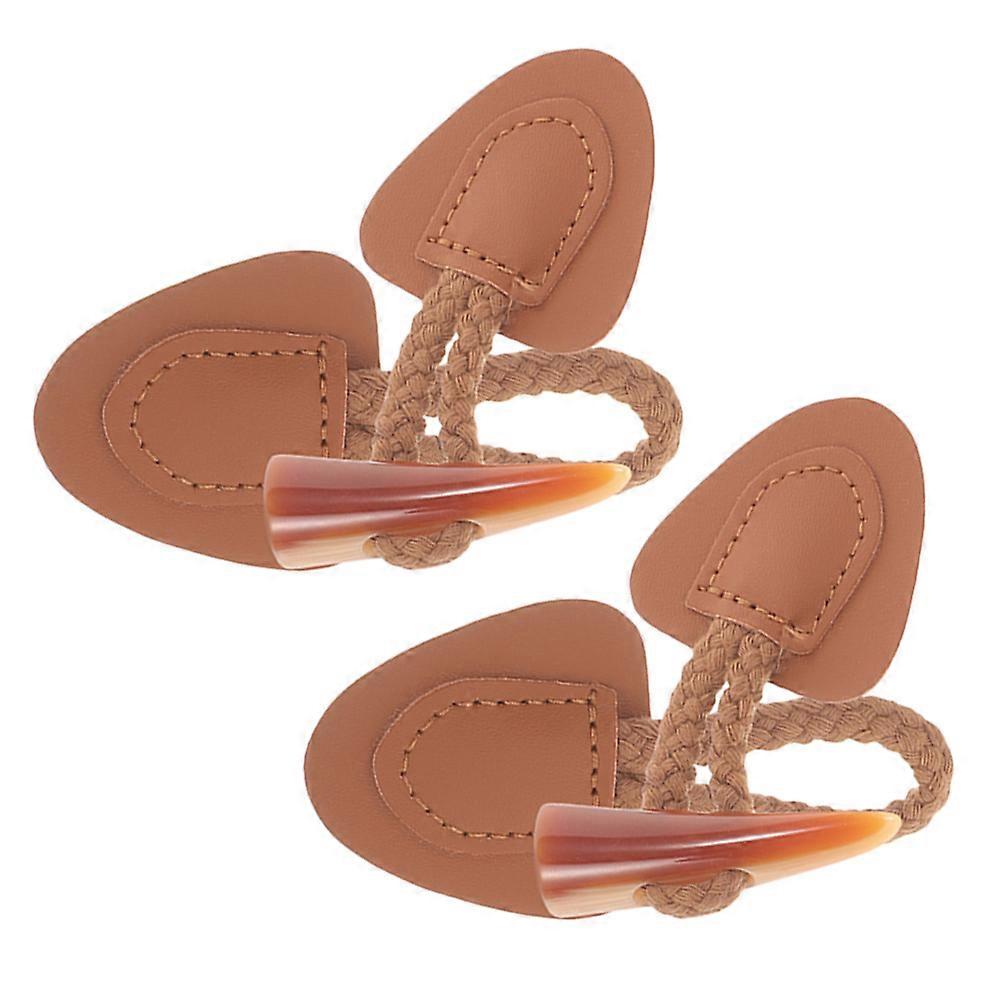 Sew-on Toggle Buttons Faux for 2Pcs Jacket Coat Use