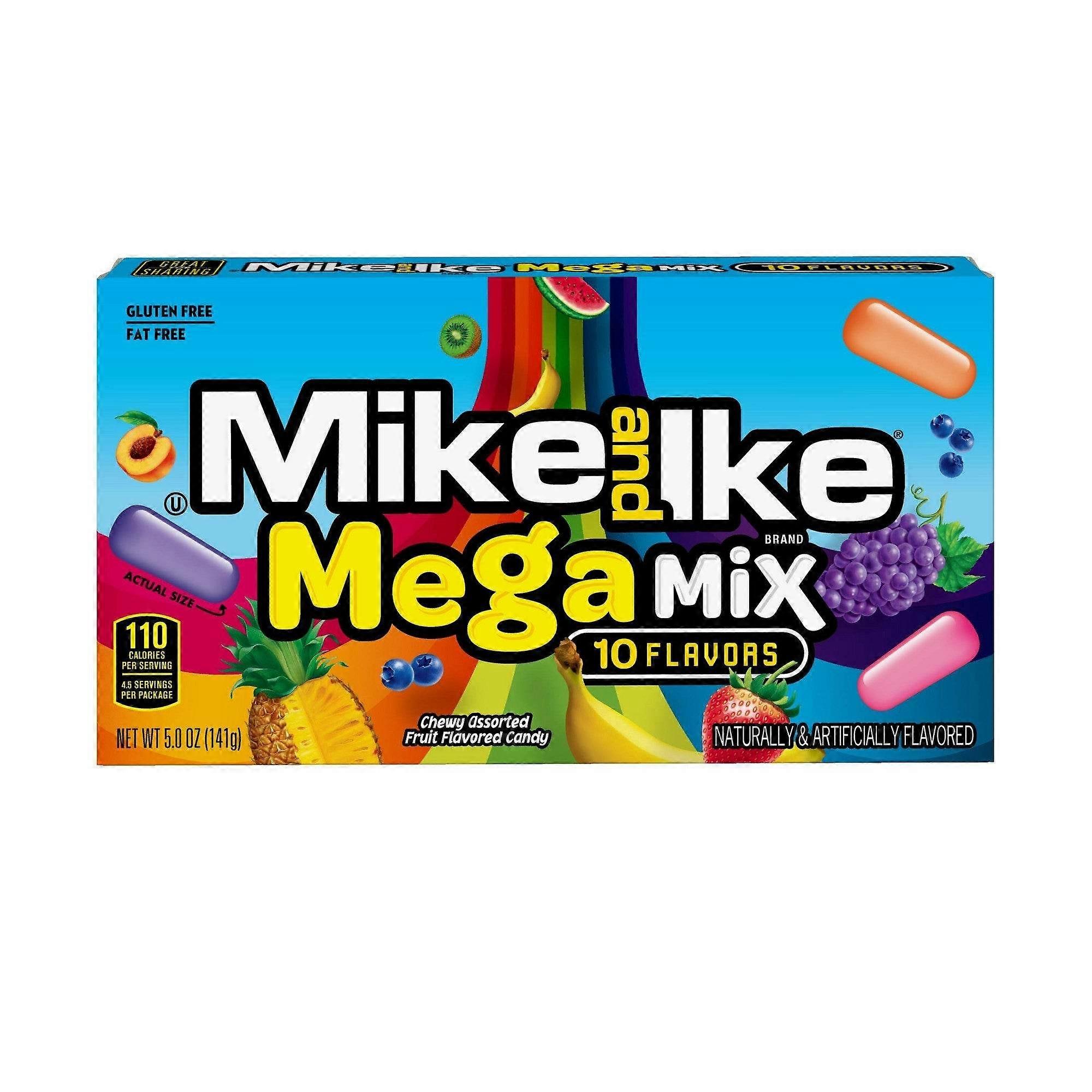 Mix de balas mastigáveis sortidas Mike & Ike Mega Mix, 142 g