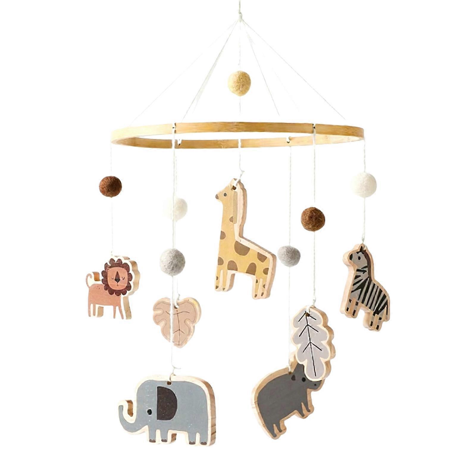 Animal Nursery Mobile Toy For Newborns Friendly Noise Free Spin Mechanism Easy Assembly Visual Sensory Development Toy Multicolor