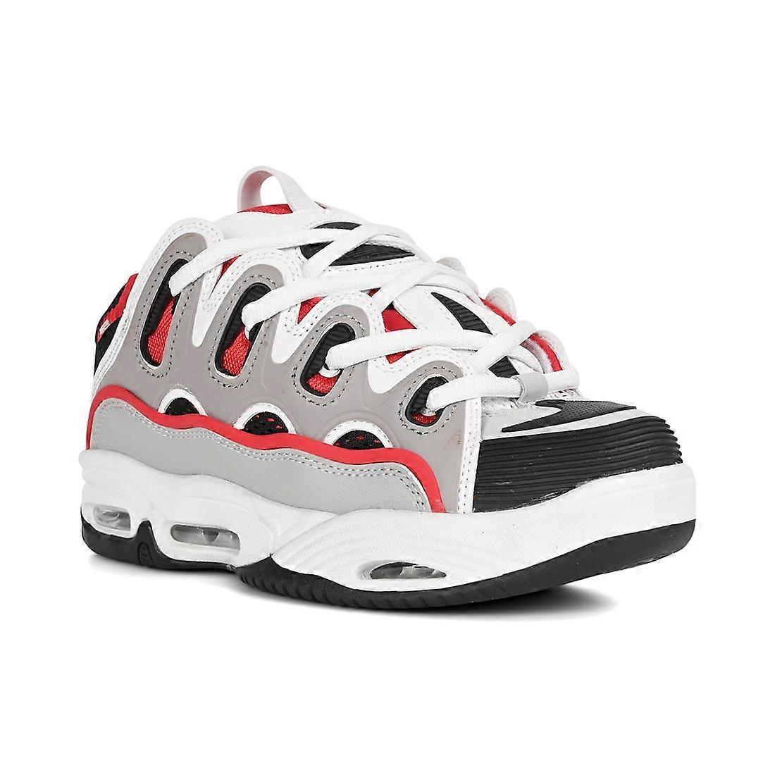 Osiris D3 2001 Skate Shoes - Red/White/Grey