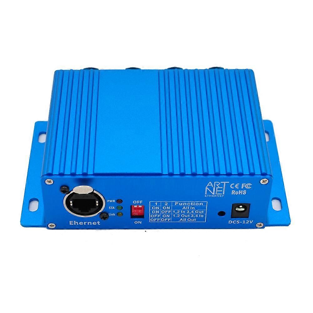 Stage Lighting ARTNET 2048 Channel 5PIN USB DMX512 LED Stage Lighting Controller Decoder Ethernet Module TP-D16 EU Plug