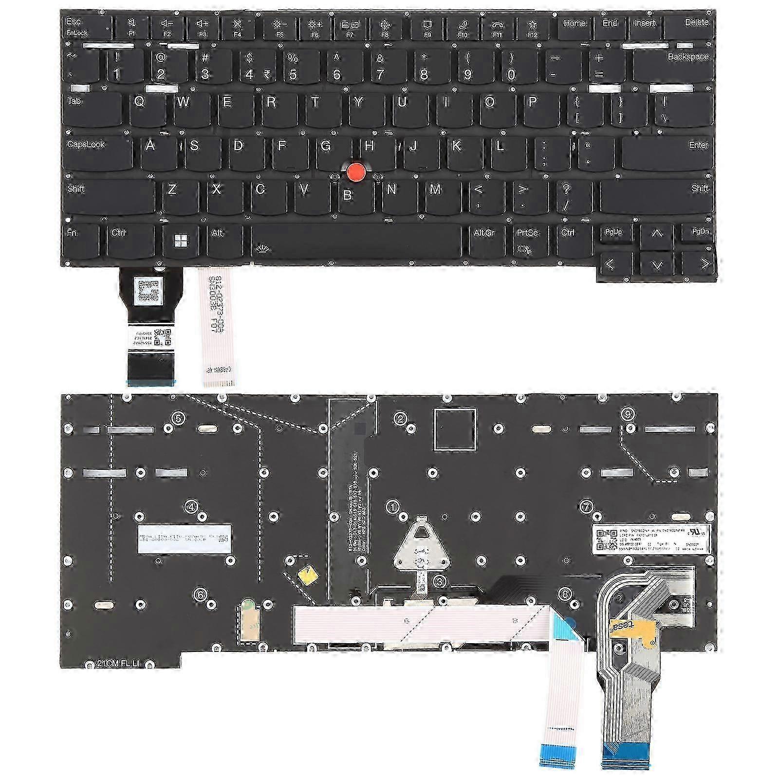 US Version Backlit Laptop Keyboard with Pointing for Lenovo ThinkPad T14s Gen 2 P1 GEN4 X1 Extreme Gen4 z