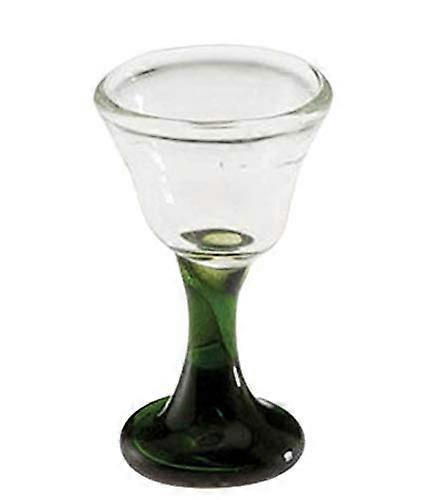 娃娃屋绿茎酒玻璃微型餐厅配件餐具1：12