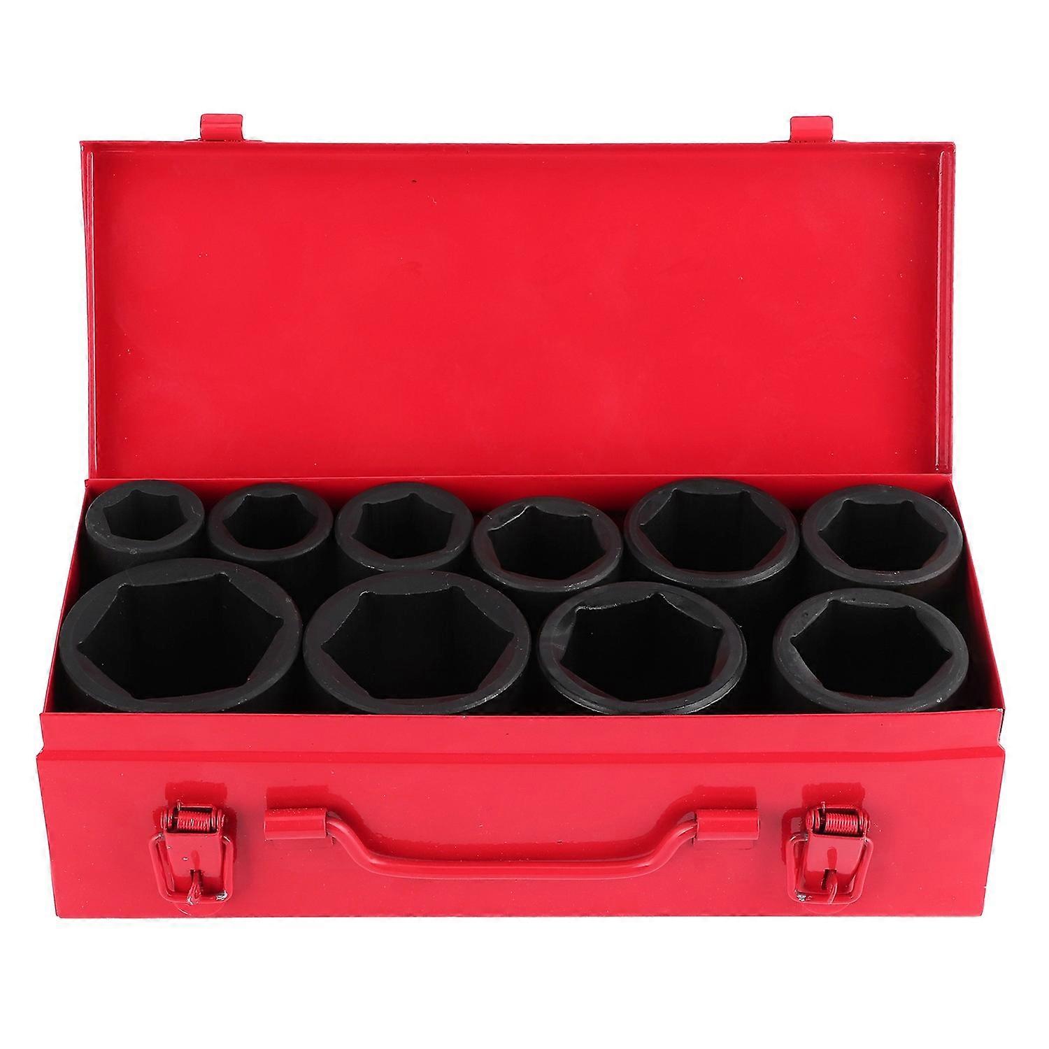 10 قطع متري مقبس تأثير عميق 3 / 4 بوصة محرك 6 نقاط مجموعة أدوات سيارة سيارات محمولة 22-50 مم