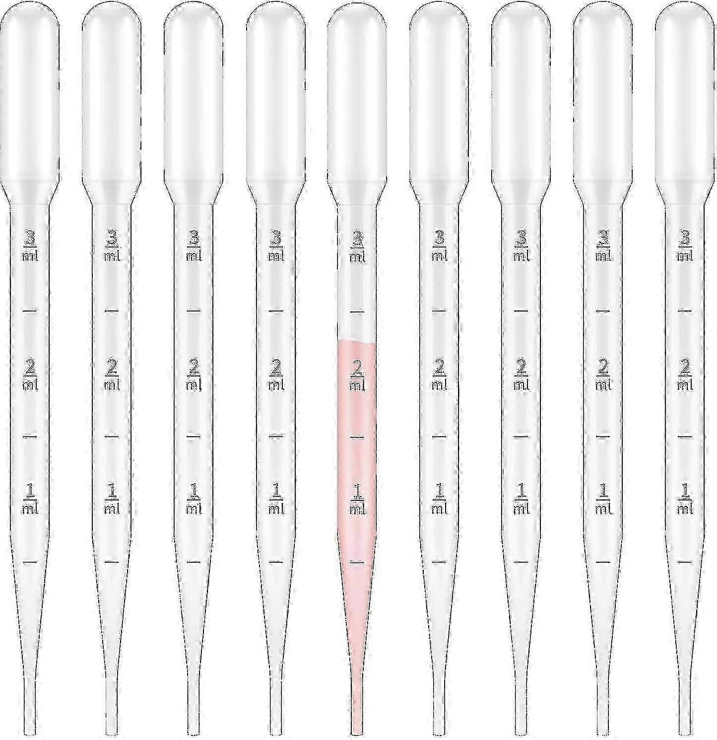 100 Pieces Pipettes, Transparent Graduated Pipettes, Transfer Pipettes